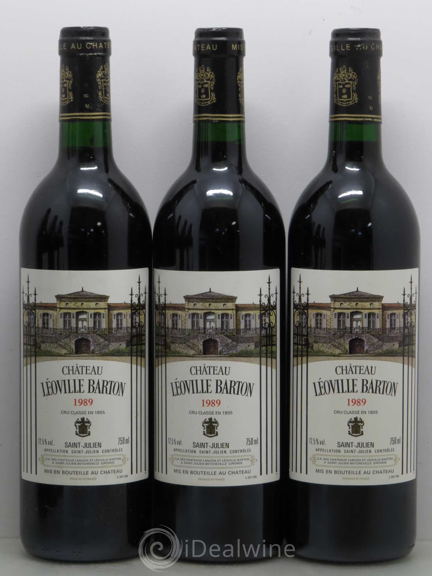 Château Léoville Barton 2ème Grand Cru Classé 1989 - Lot de 6 bouteilles - 1
