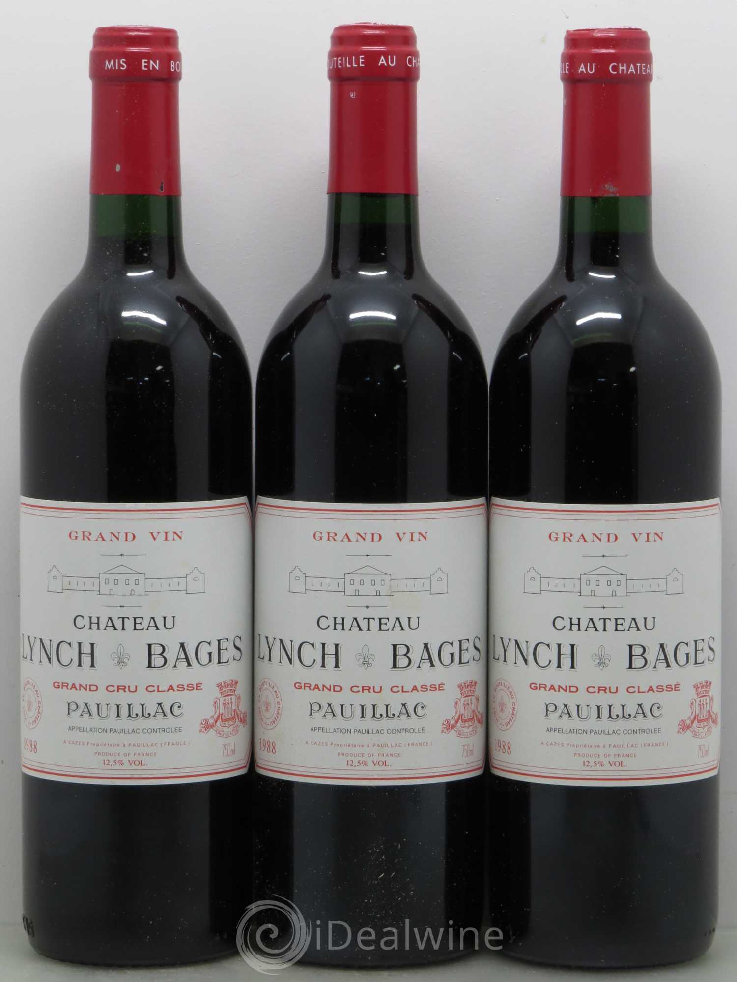 Château Lynch Bages 5ème Grand Cru Classé 1988 - Lot de 12 bouteilles - 2