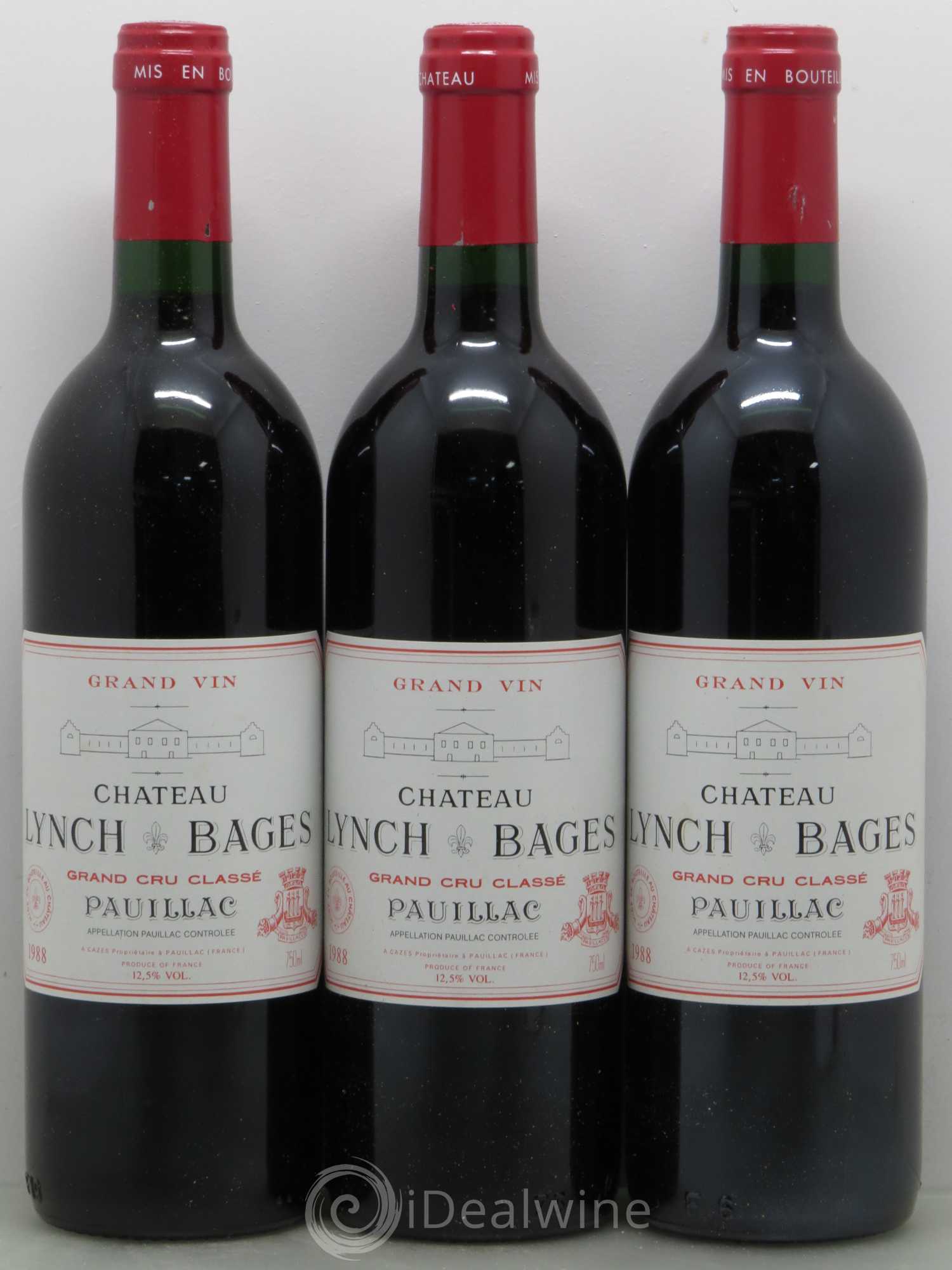 Château Lynch Bages 5ème Grand Cru Classé 1988 - Lot de 12 bouteilles - 3