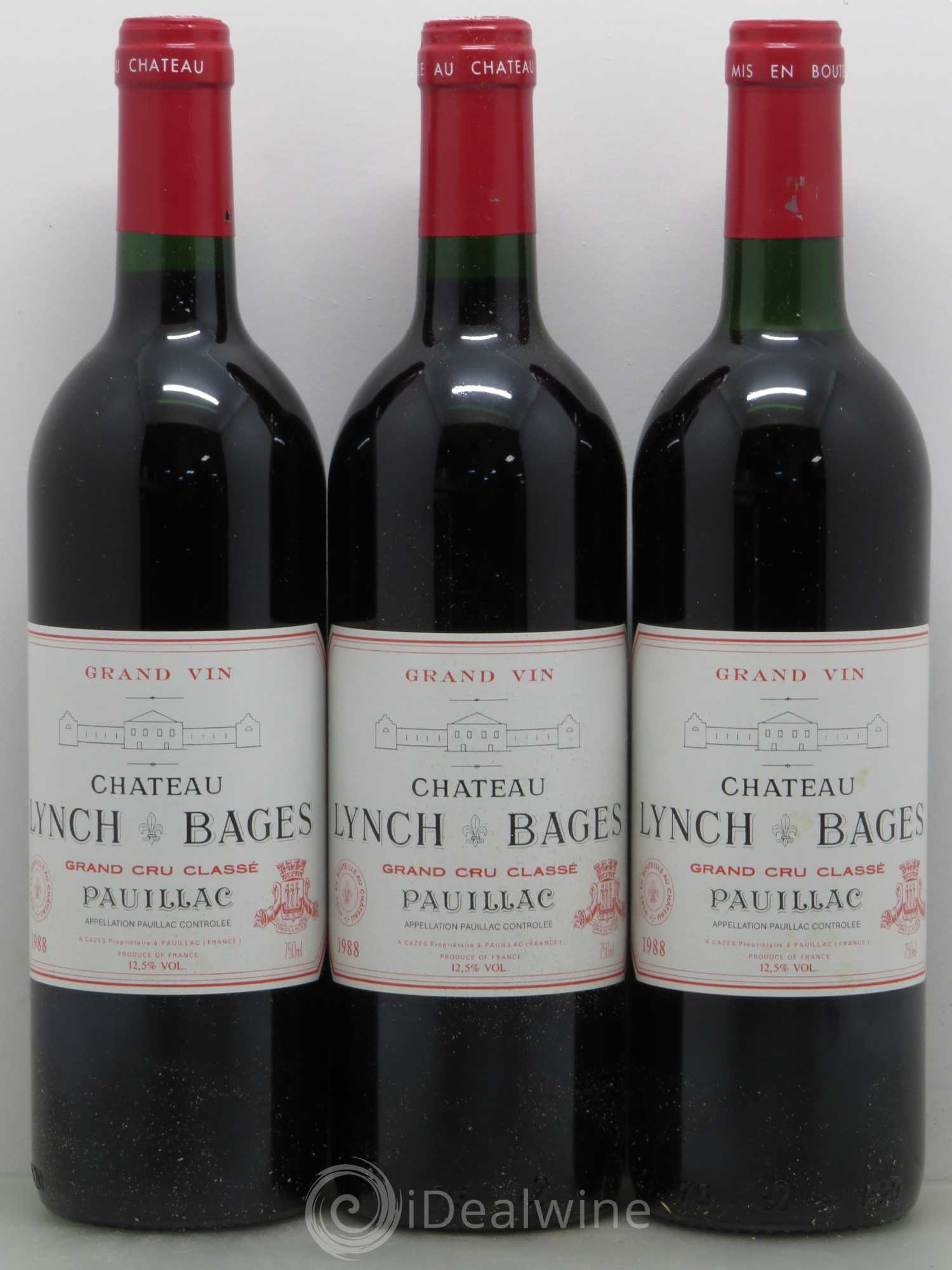Château Lynch Bages 5ème Grand Cru Classé 1988 - Lot de 12 bouteilles - 4