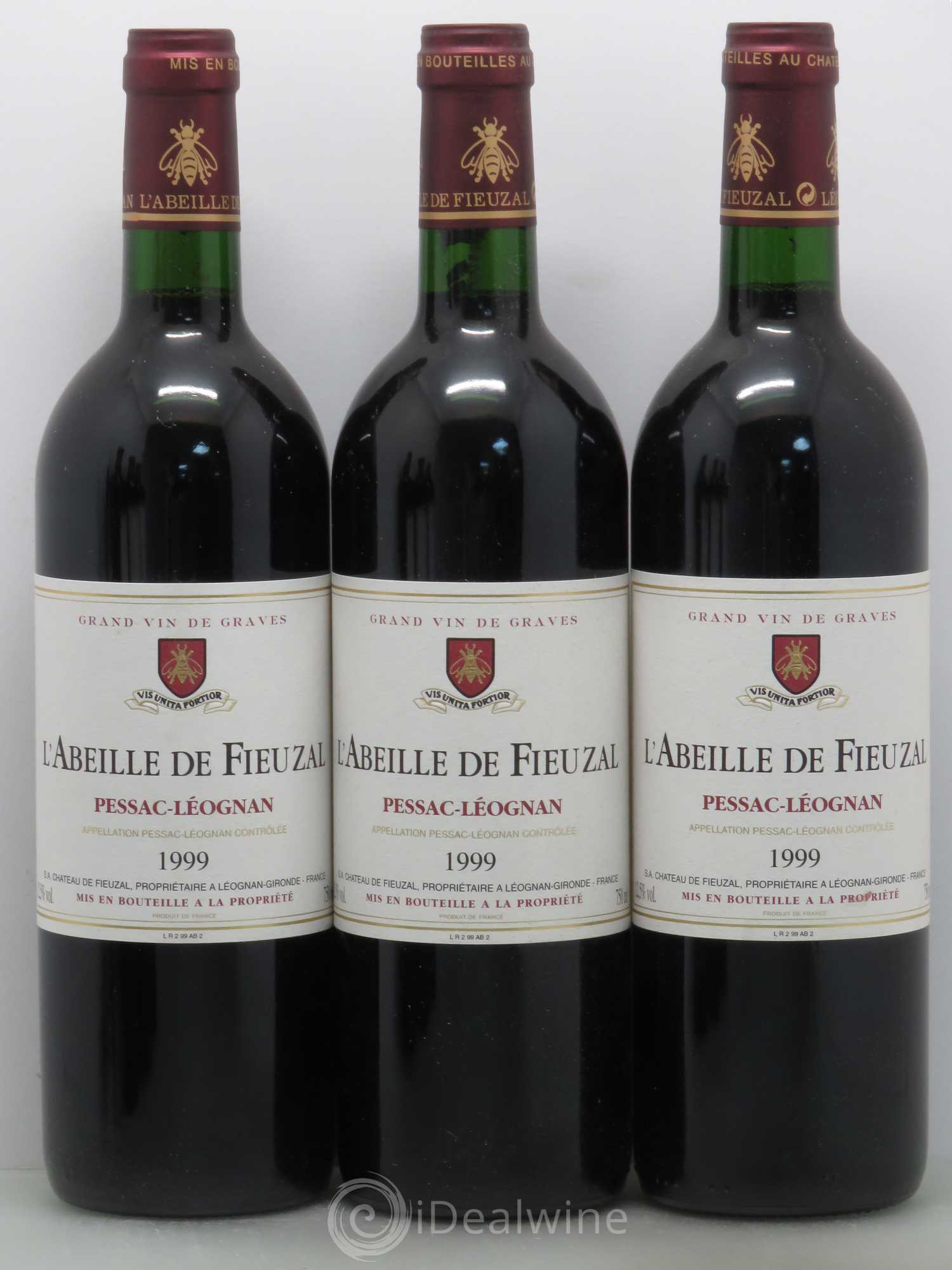 Abeille de Fieuzal 1999 - Lot de 6 bouteilles - 1