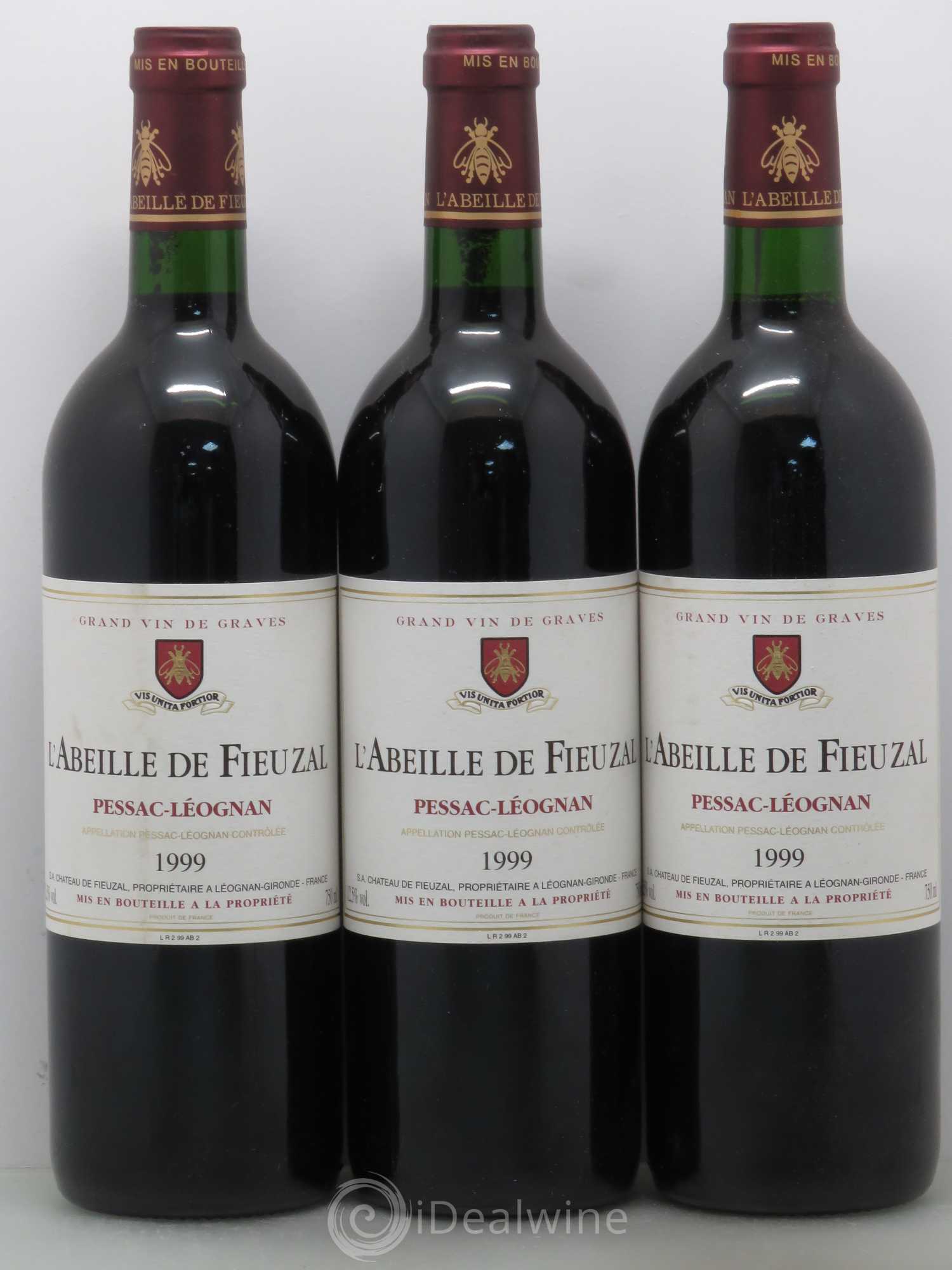 Abeille de Fieuzal 1999 - Lot de 6 bouteilles - 2