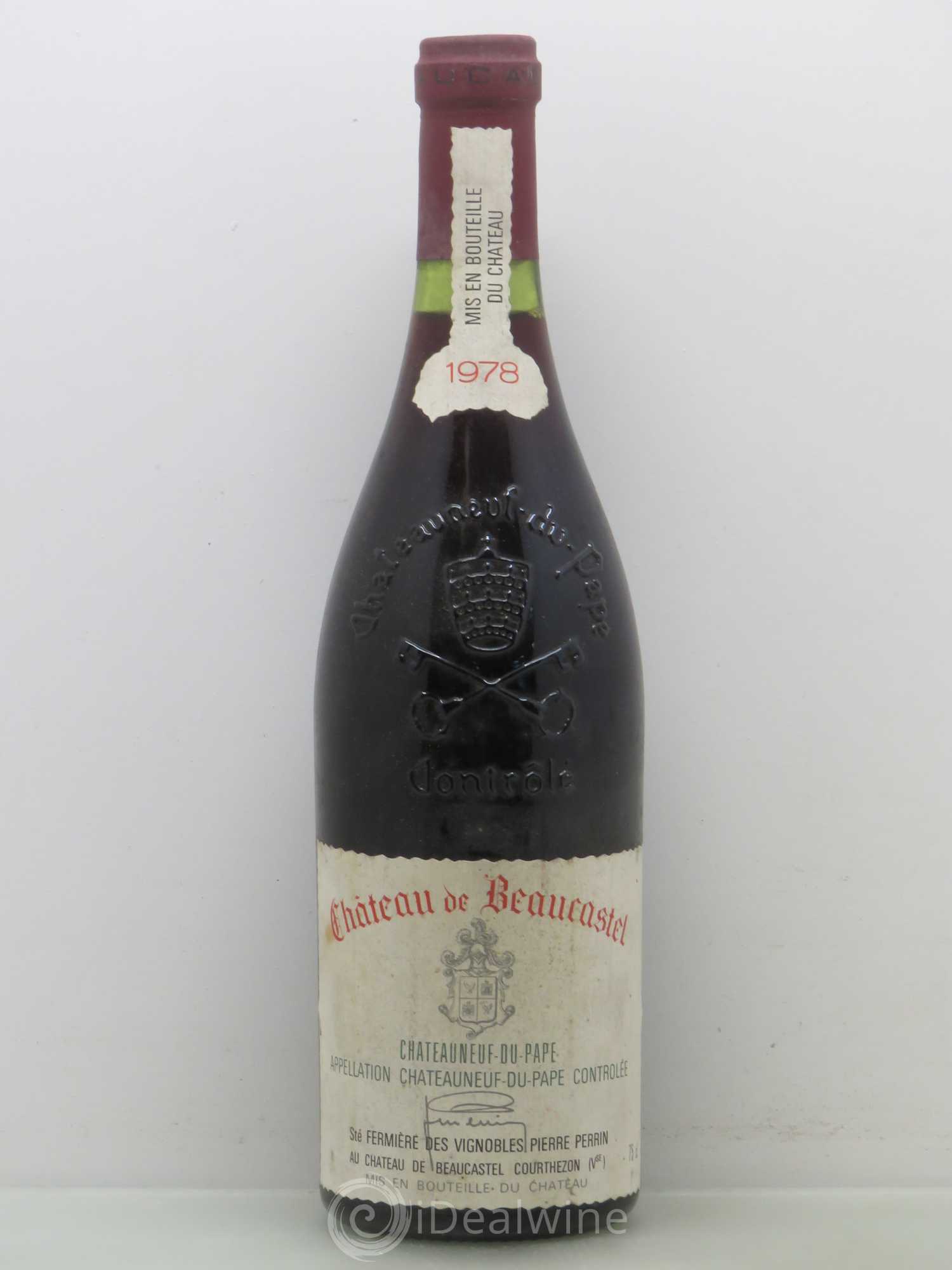 Châteauneuf-du-Pape Château de Beaucastel Famille Perrin 1978 - Lot de 1 bouteille - 0