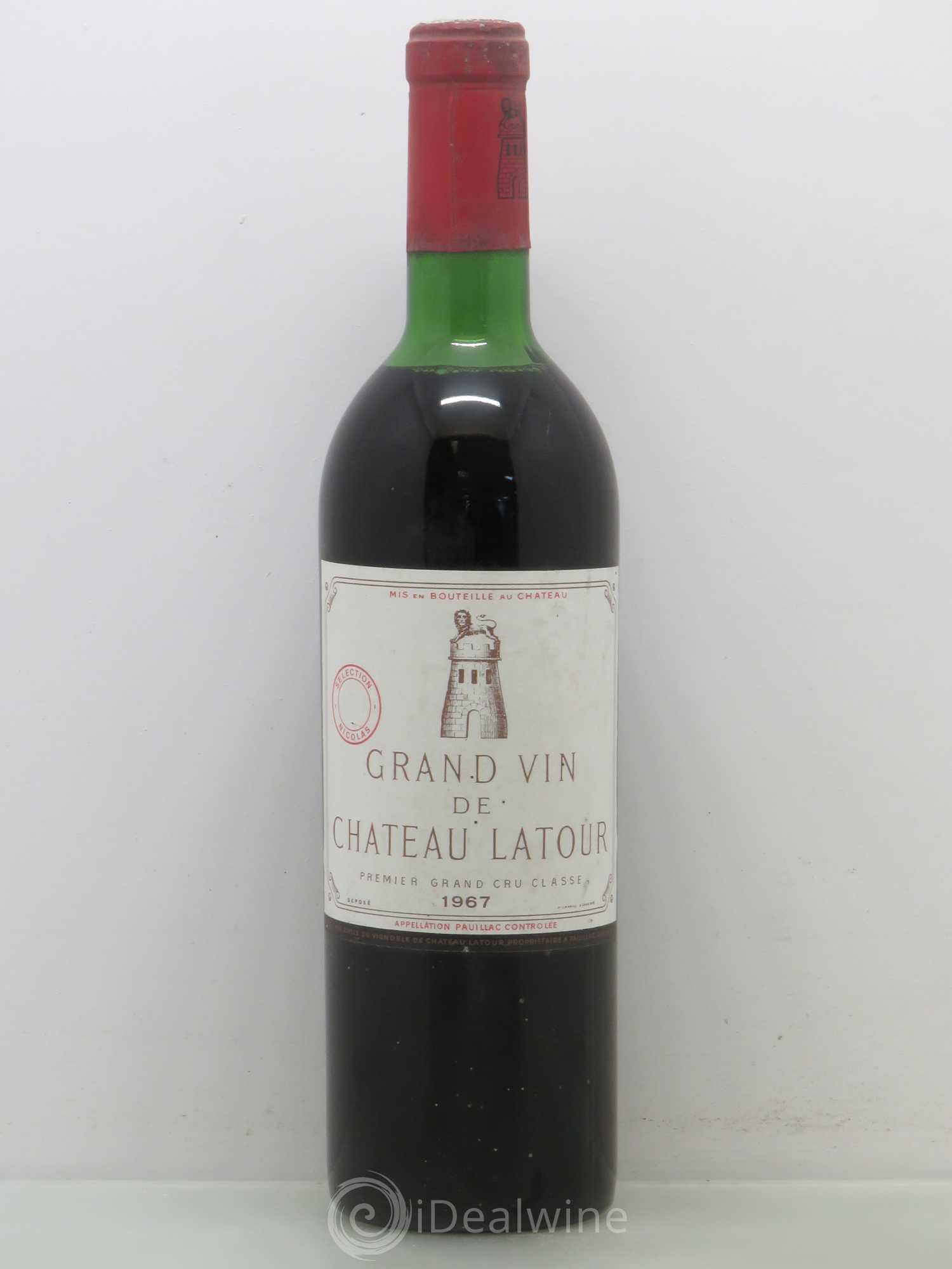 Château Latour 1er Grand Cru Classé 1967 - Lot de 1 bouteille - 0