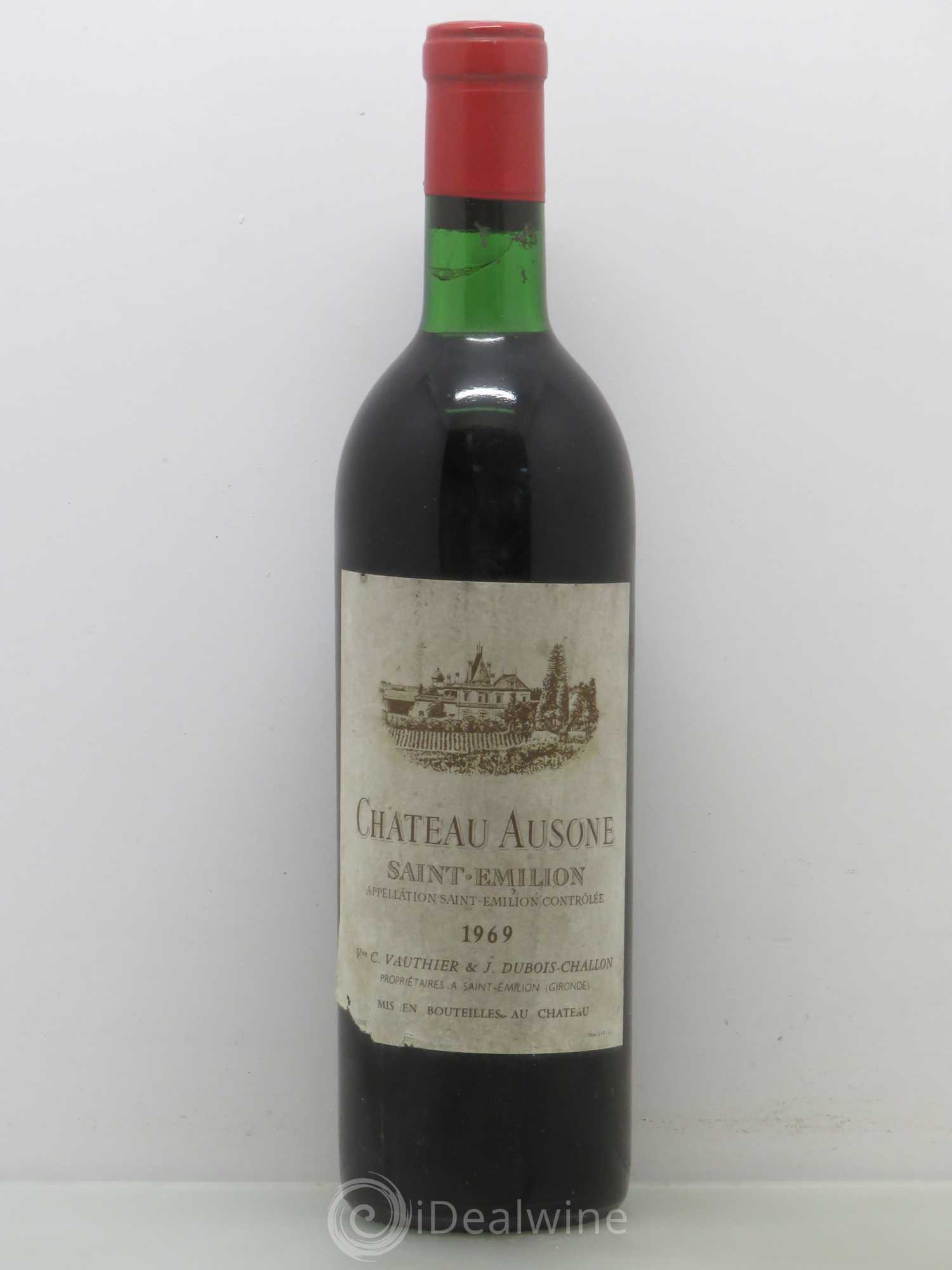 Château Ausone 1er Grand Cru Classé A 1969 - Lot de 1 bouteille - 0