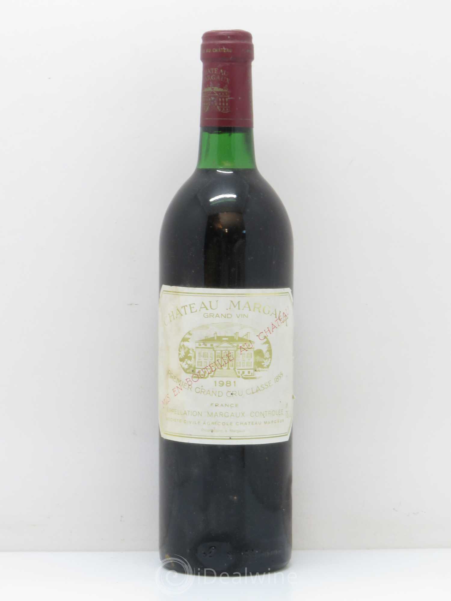 Château Margaux 1er Grand Cru Classé 1981 - Lot de 1 bouteille - 0