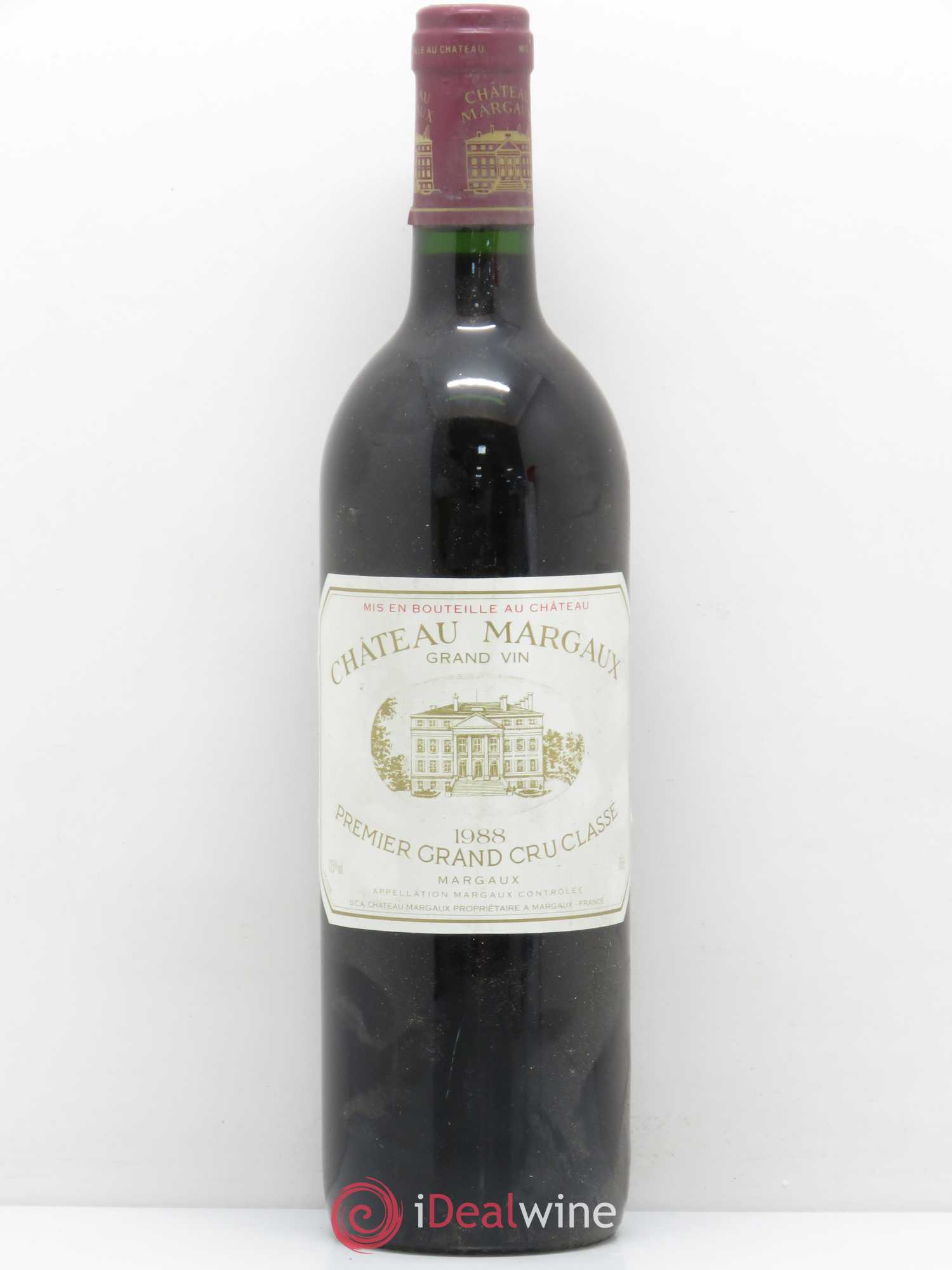 Château Margaux 1er Grand Cru Classé 1988 - Lot de 1 bouteille - 0