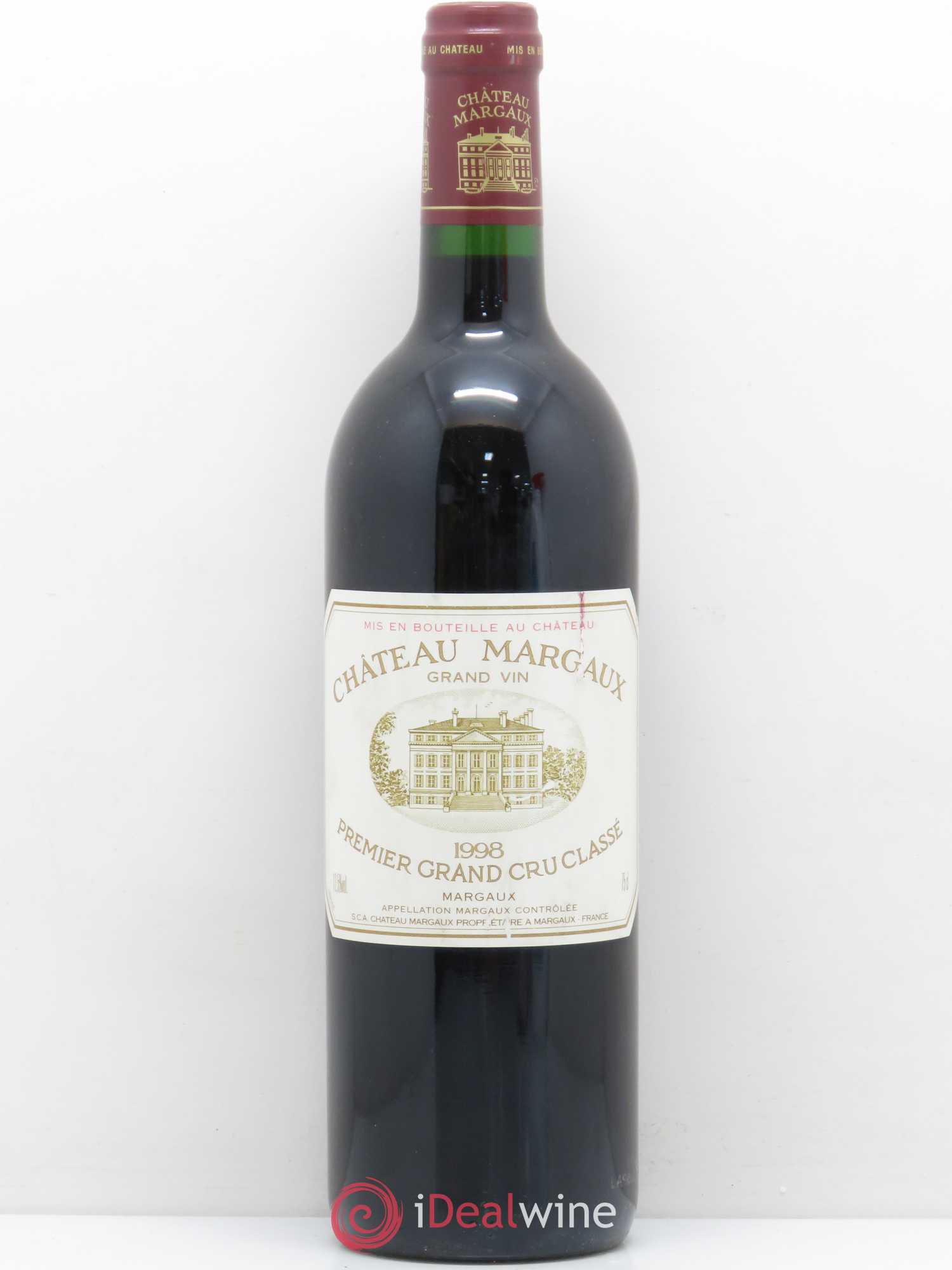 Château Margaux 1er Grand Cru Classé 1998 - Lot de 1 bouteille - 0