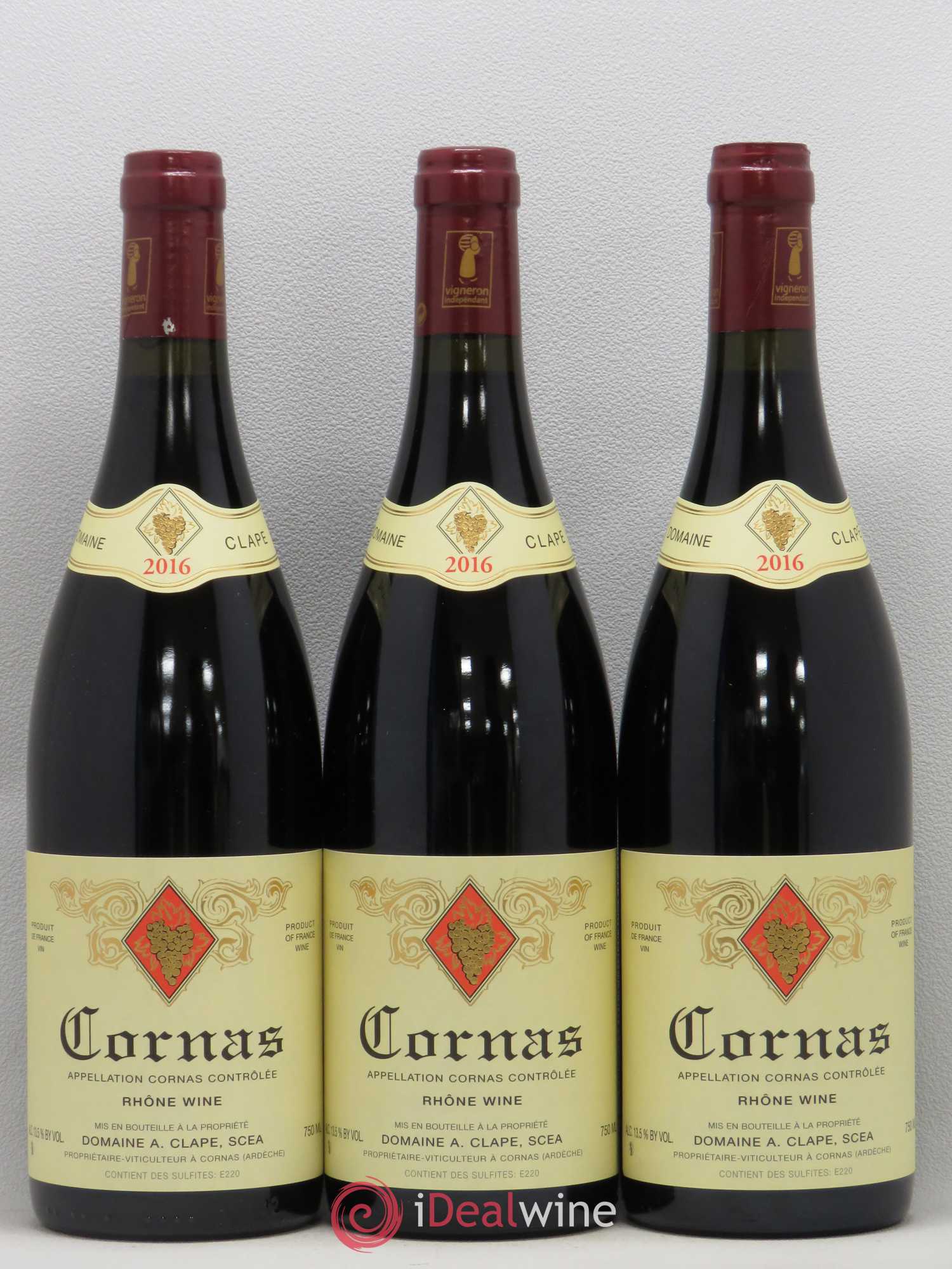 Cornas Auguste Clape 2016 - Lot de 3 bouteilles - 0