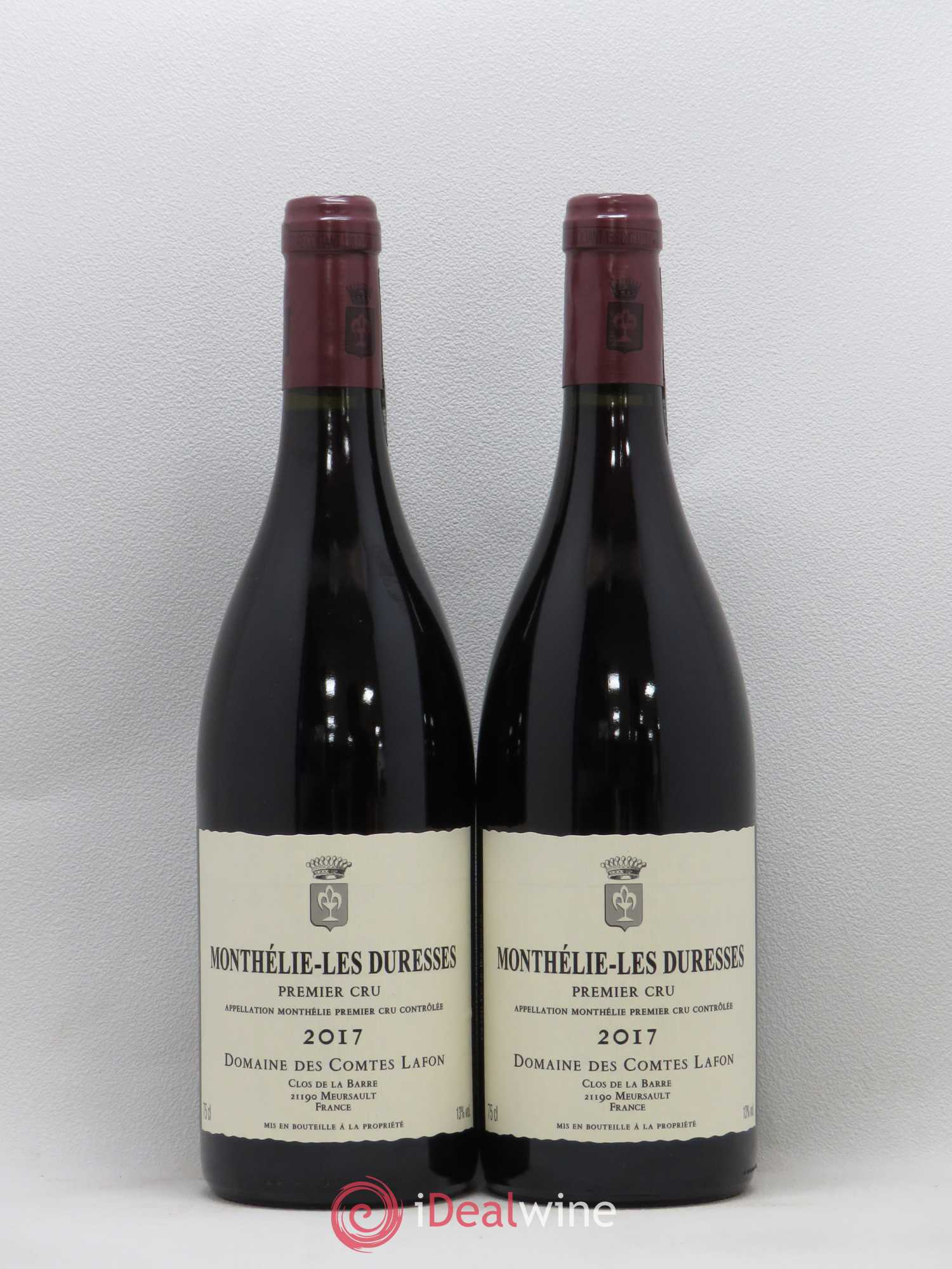 Monthélie 1er Cru Les Duresses Comtes Lafon (Domaine des) 2017 - Lot de 2 bouteilles - 0