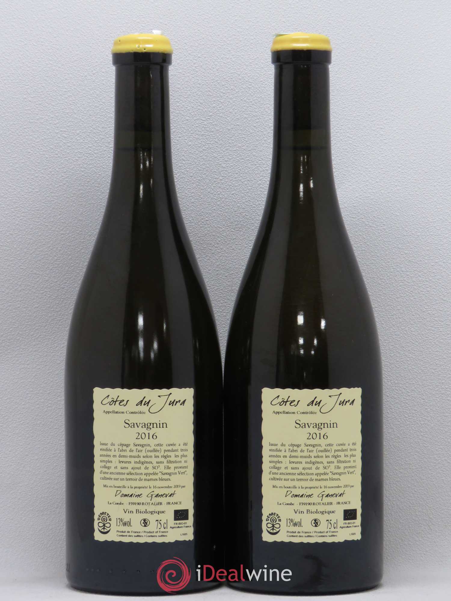 Côtes du Jura Les Chalasses Marnes Bleues Jean-François Ganevat (Domaine) 2016 - Lot de 2 bouteilles - 1