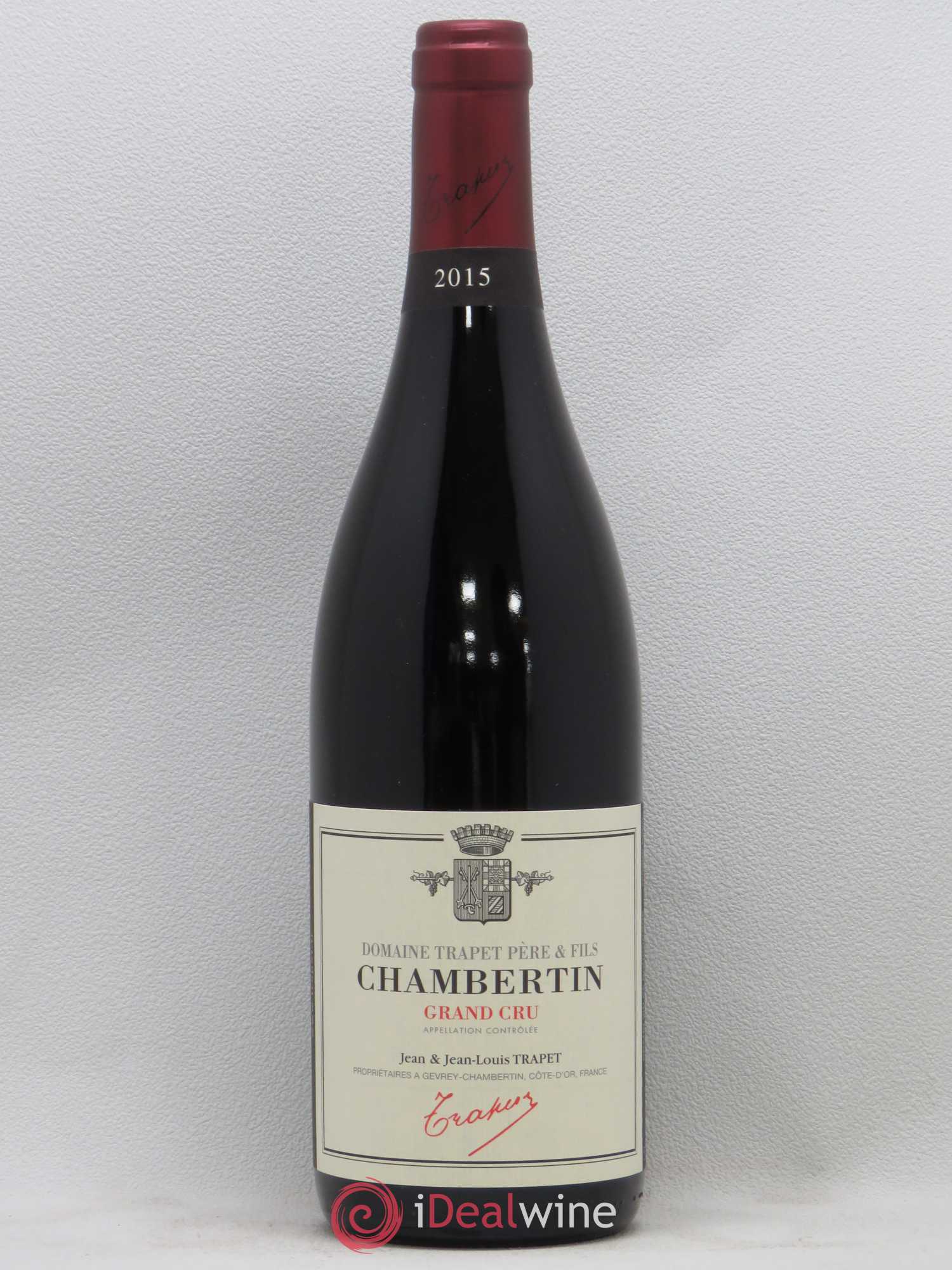 Chambertin Grand Cru Domaine Trapet 2015 - Lot de 1 bouteille - 0