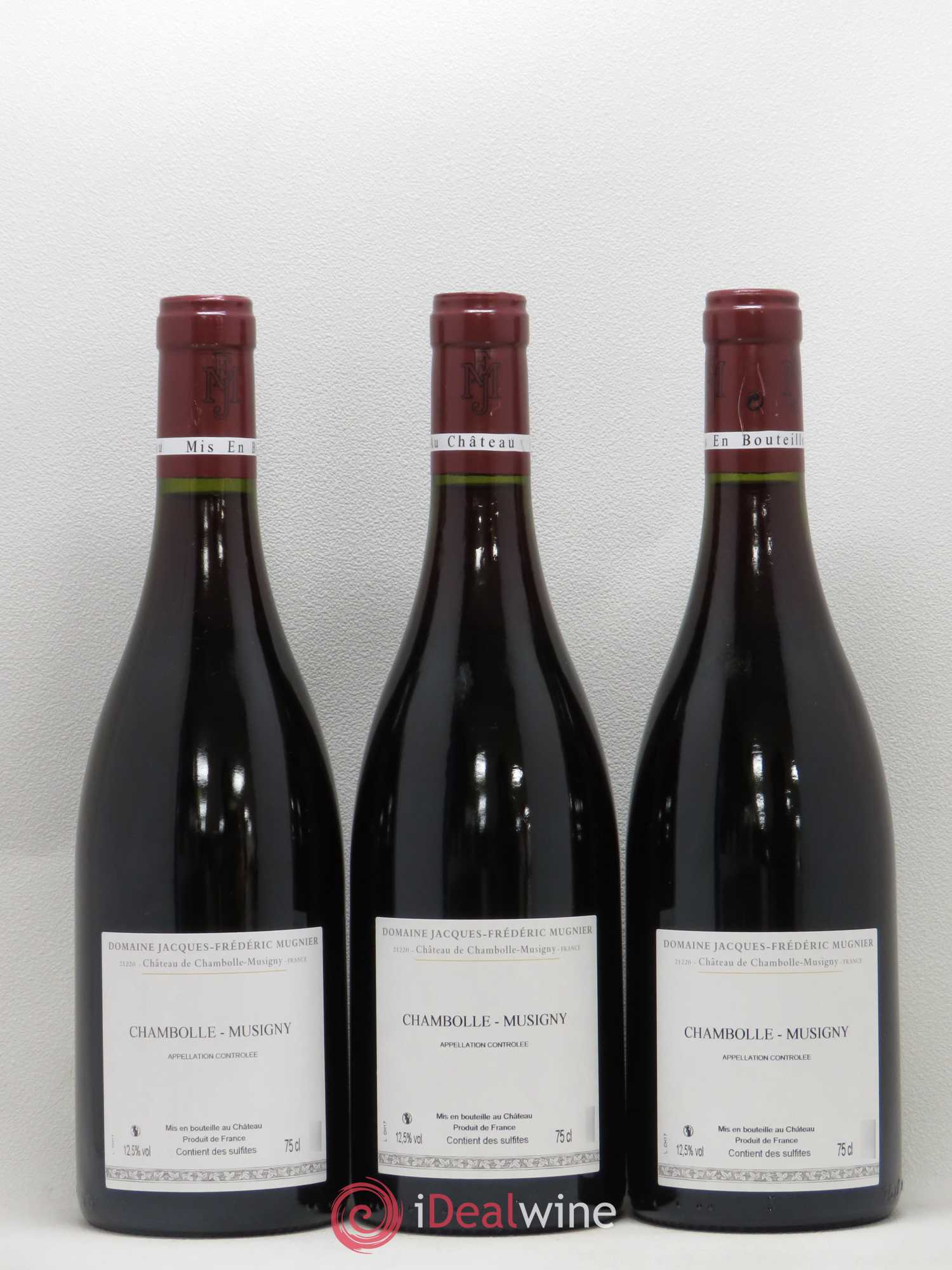 Chambolle-Musigny Jacques-Frédéric Mugnier 2017 - Lot de 3 bouteilles - 1