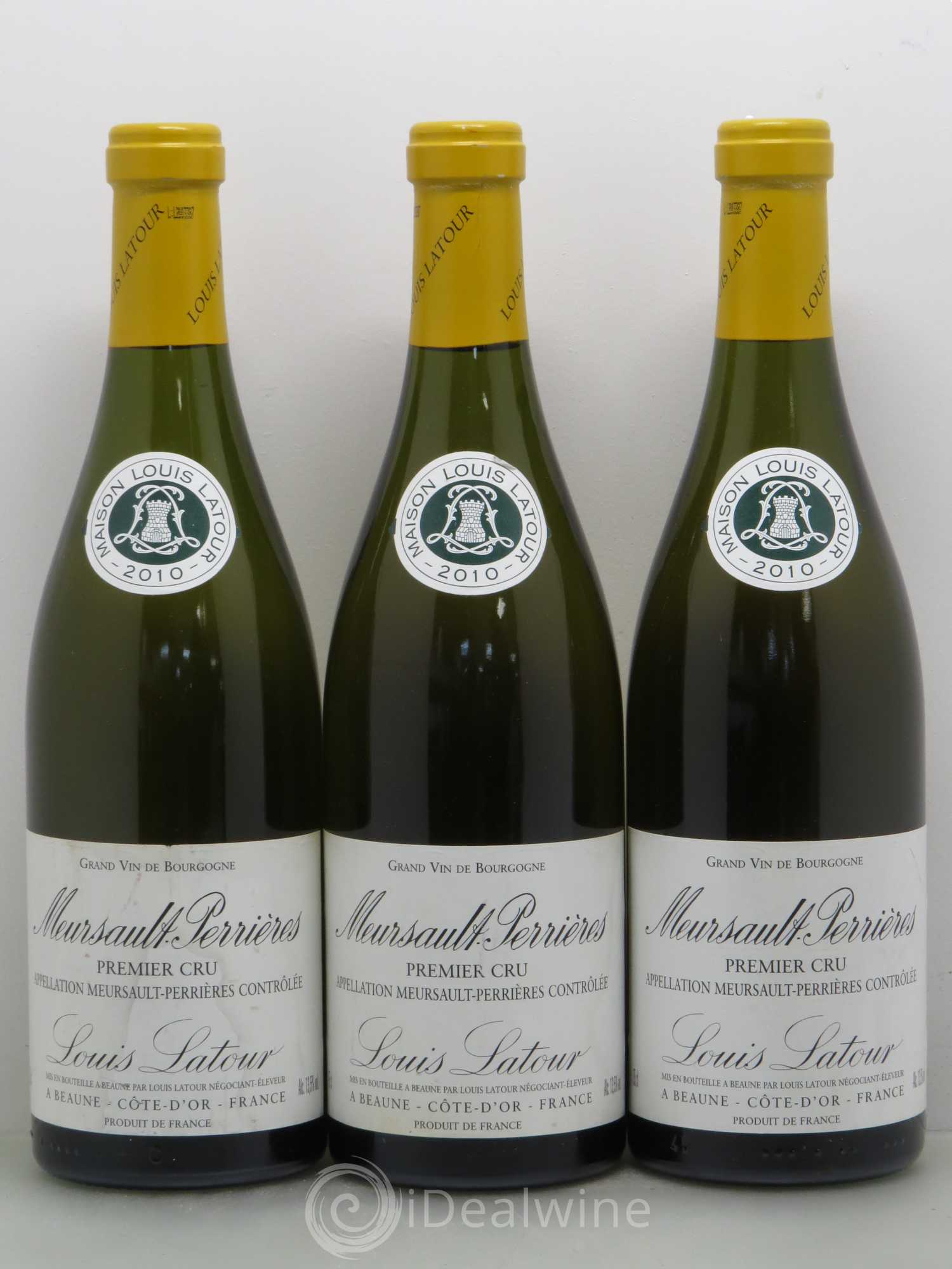 Meursault 1er Cru Perrières Louis Latour 2010 - Lot de 3 bouteilles - 0
