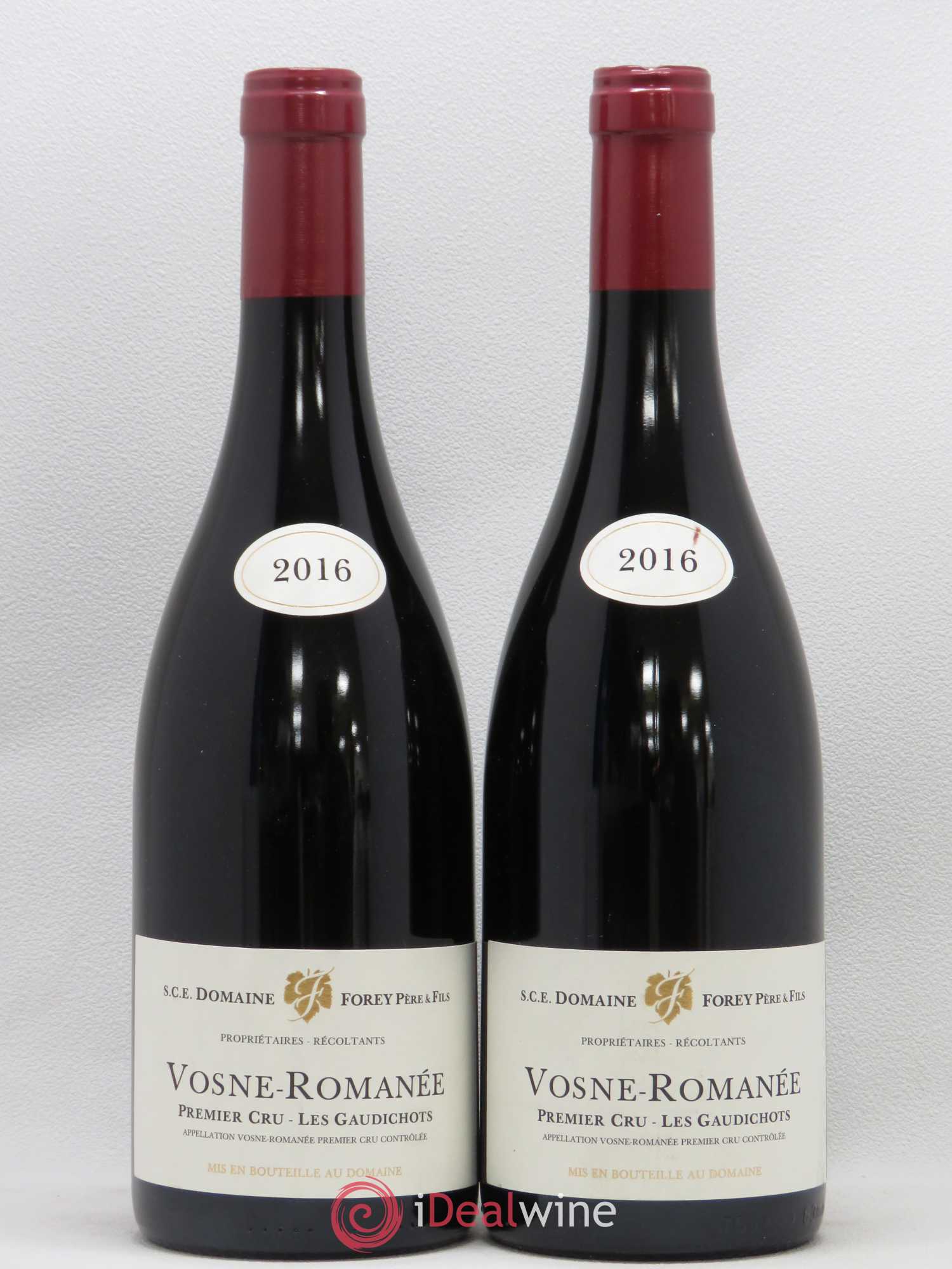 Vosne-Romanée 1er Cru Les Gaudichots Forey Père et Fils (Domaine) 2016 - Lot de 2 bouteilles - 0