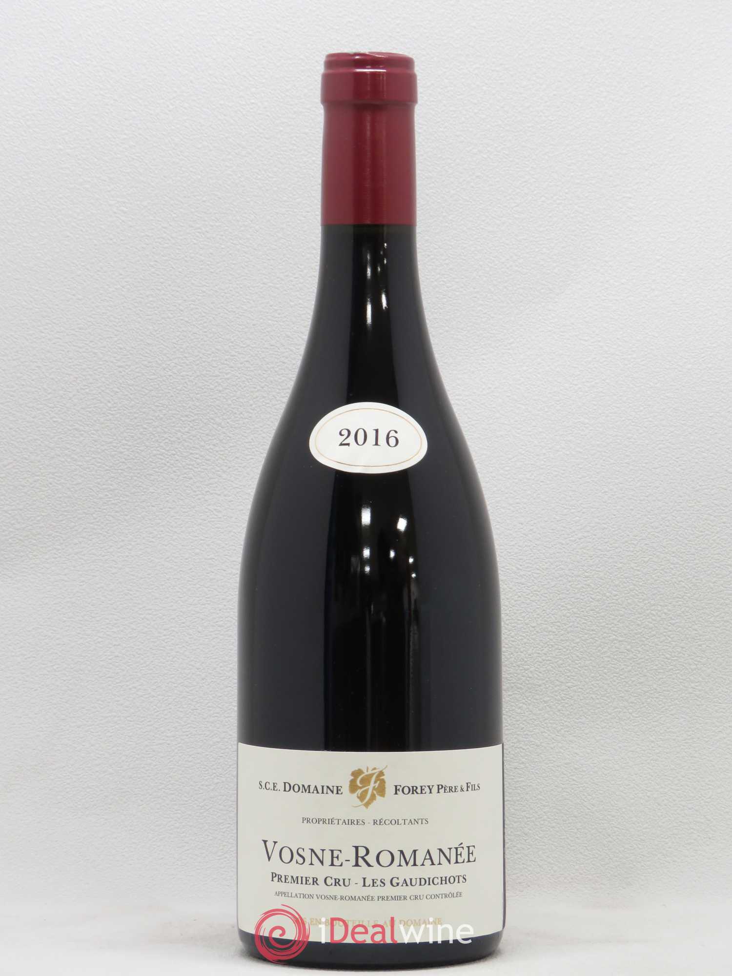Vosne-Romanée 1er Cru Les Gaudichots Forey Père et Fils (Domaine) 2016 - Lot de 1 bouteille - 0
