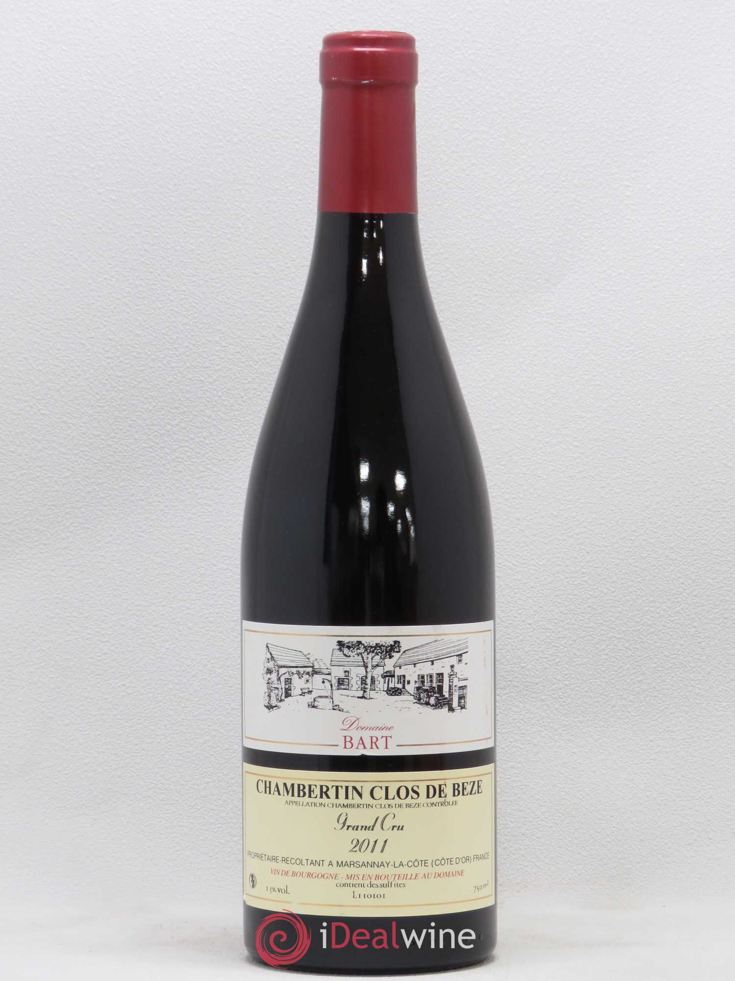Chambertin Clos de Bèze Grand Cru Bart (Domaine) 2011 - Lot de 1 bouteille - 0