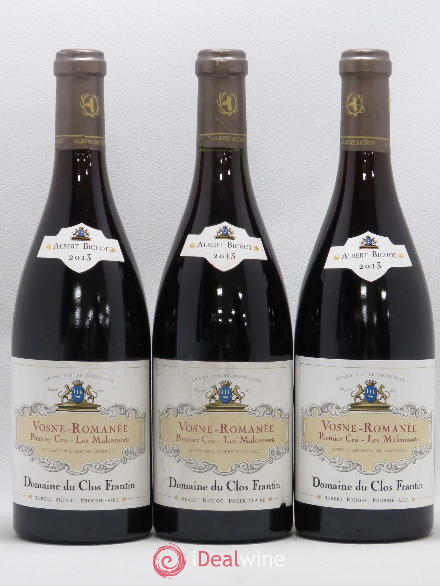 Vosne-Romanée 1er Cru Les Malconsorts Clos Frantin - Albert Bichot 2013 - Lot de 3 bouteilles - 0