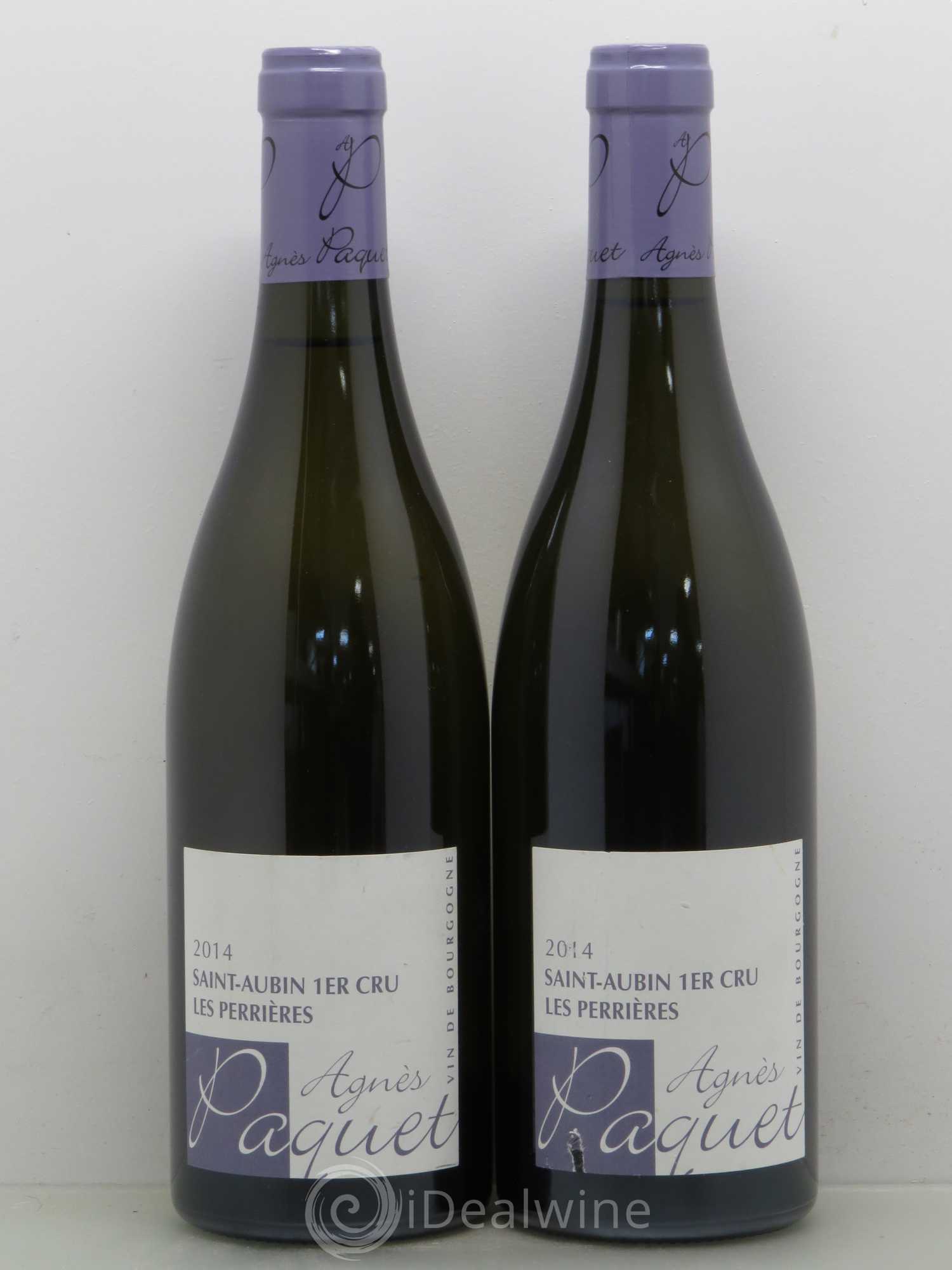 Saint-Aubin 1er Cru Les Perrieres Domaine Agnes Paquet (sans prix de réserve) 2014 - Posten von 2 Flaschen - 0