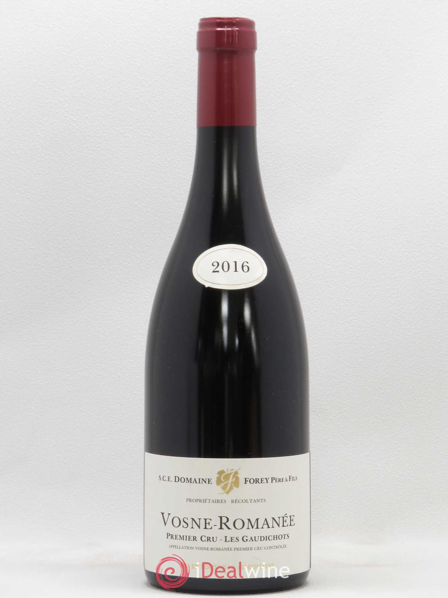 Vosne-Romanée 1er Cru Les Gaudichots Forey Père et Fils (Domaine) 2016 - Lot de 1 bouteille - 0