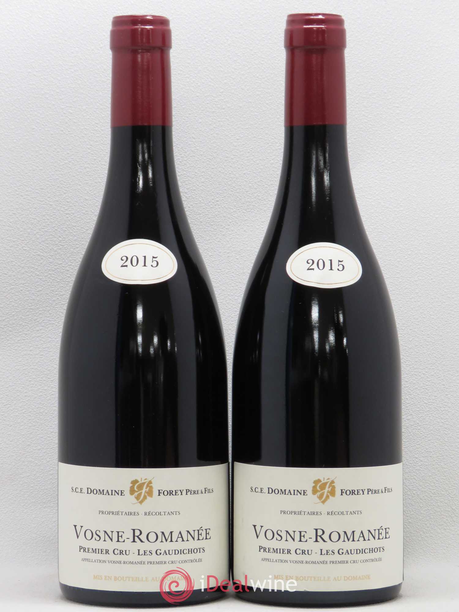 Vosne-Romanée 1er Cru Les Gaudichots Forey Père et Fils (Domaine) 2015 - Lot de 2 bouteilles - 0