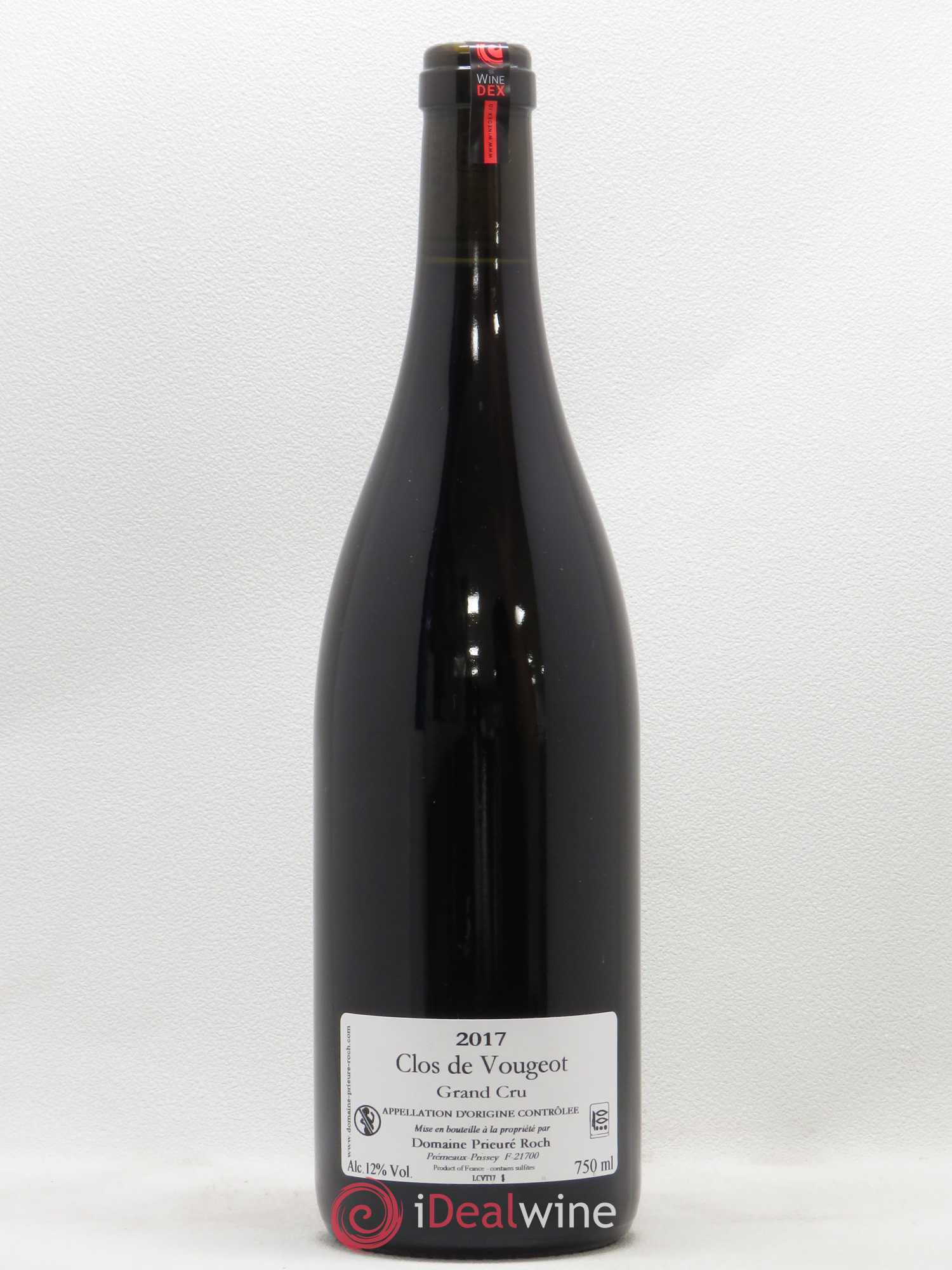 Clos de Vougeot Grand Cru Prieuré Roch (sans prix de réserve) 2017 - Lot de 1 bouteille - 1