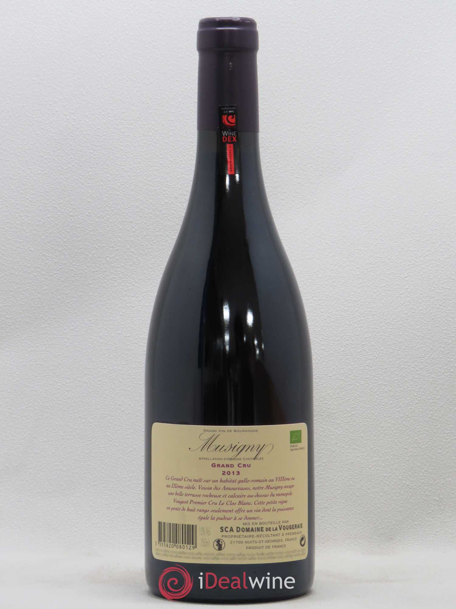 Musigny Grand Cru La Vougeraie 2013 - Lot de 1 bouteille - 1
