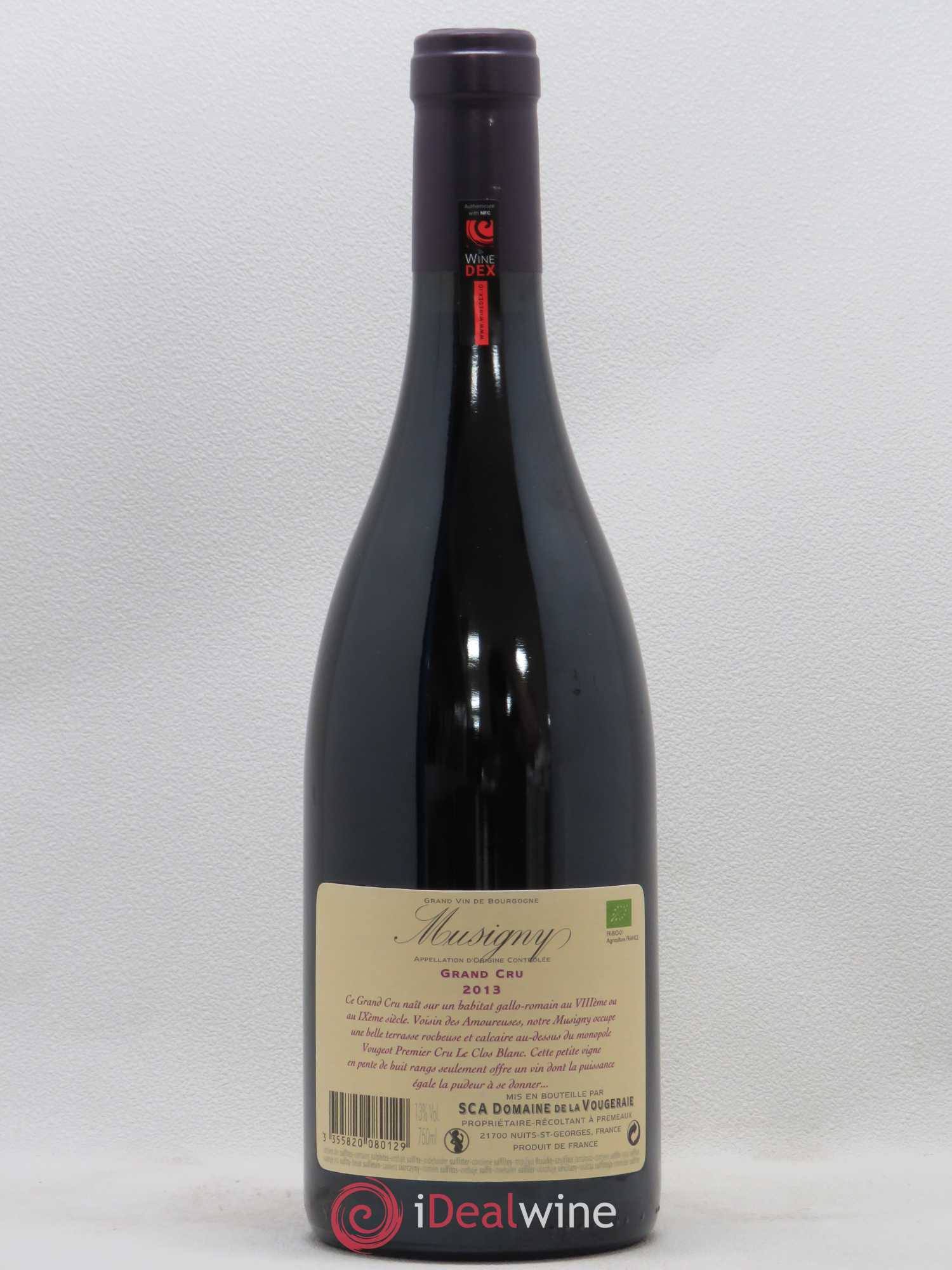 Musigny Grand Cru La Vougeraie 2013 - Lot de 1 bouteille - 1