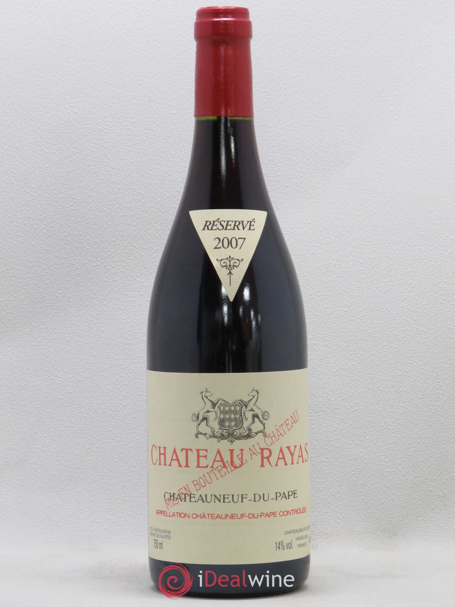 Châteauneuf-du-Pape Château Rayas Emmanuel Reynaud 2007 - Lot de 1 bouteille - 0
