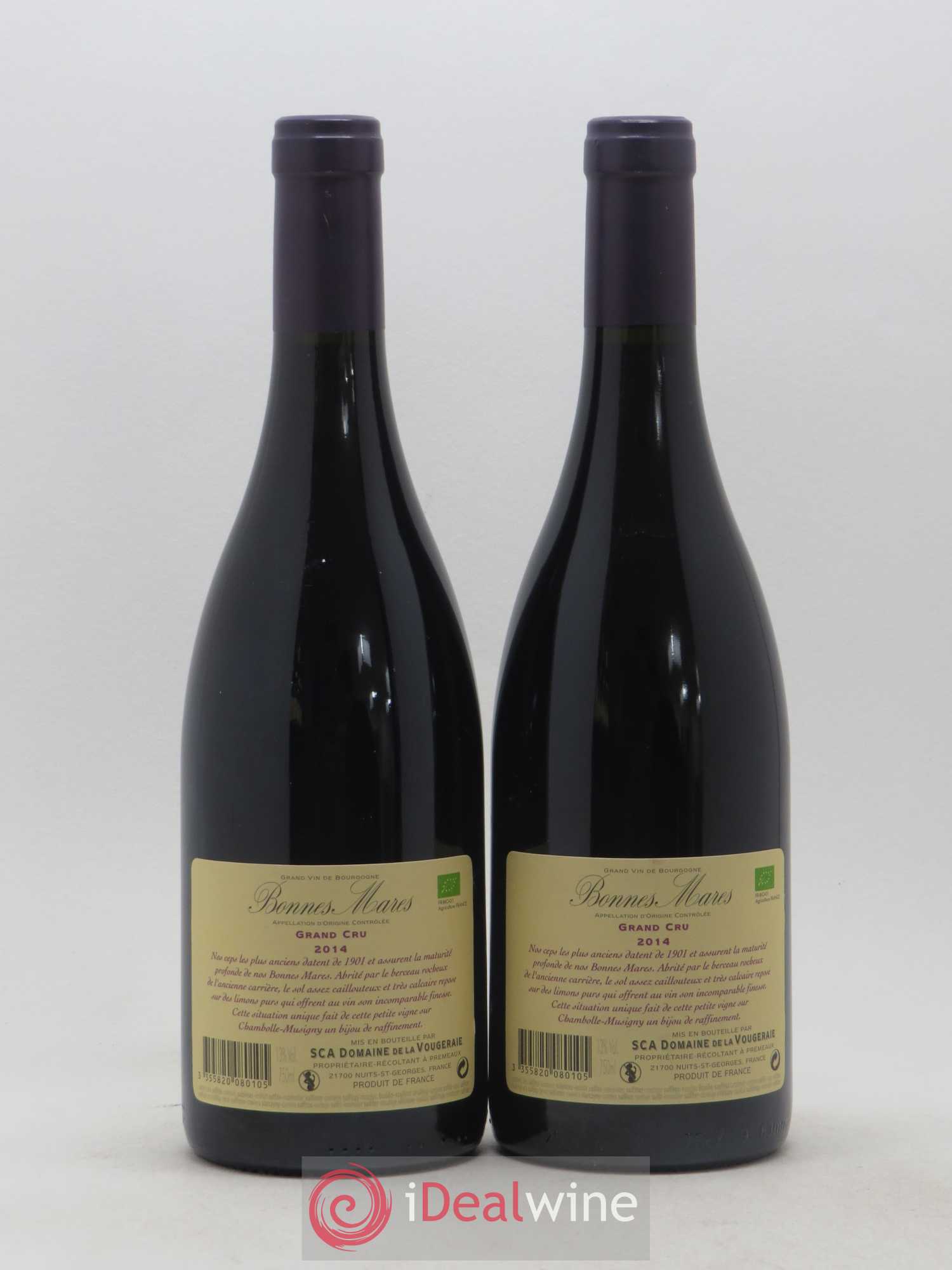 Bonnes-Mares Grand Cru La Vougeraie 2014 - Lot de 2 bouteilles - 1