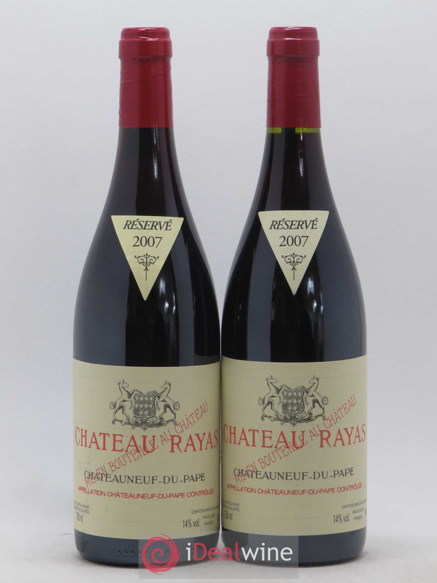 Châteauneuf-du-Pape Château Rayas Emmanuel Reynaud 2007 - Lot de 2 bouteilles - 0