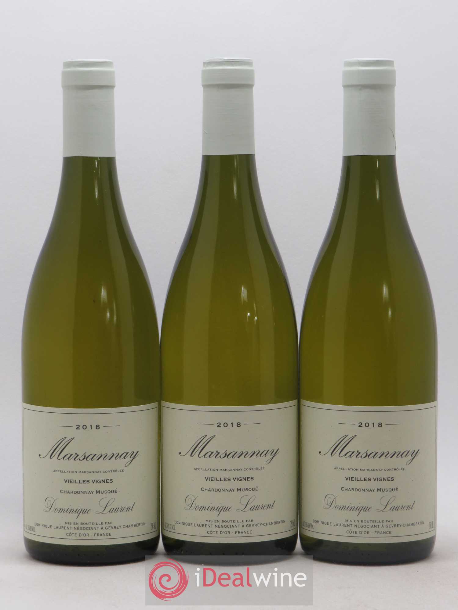 Marsannay Dominique Laurent vieilles vignes chardonnay musqué 2018 - Posten von 3 Flaschen - 0