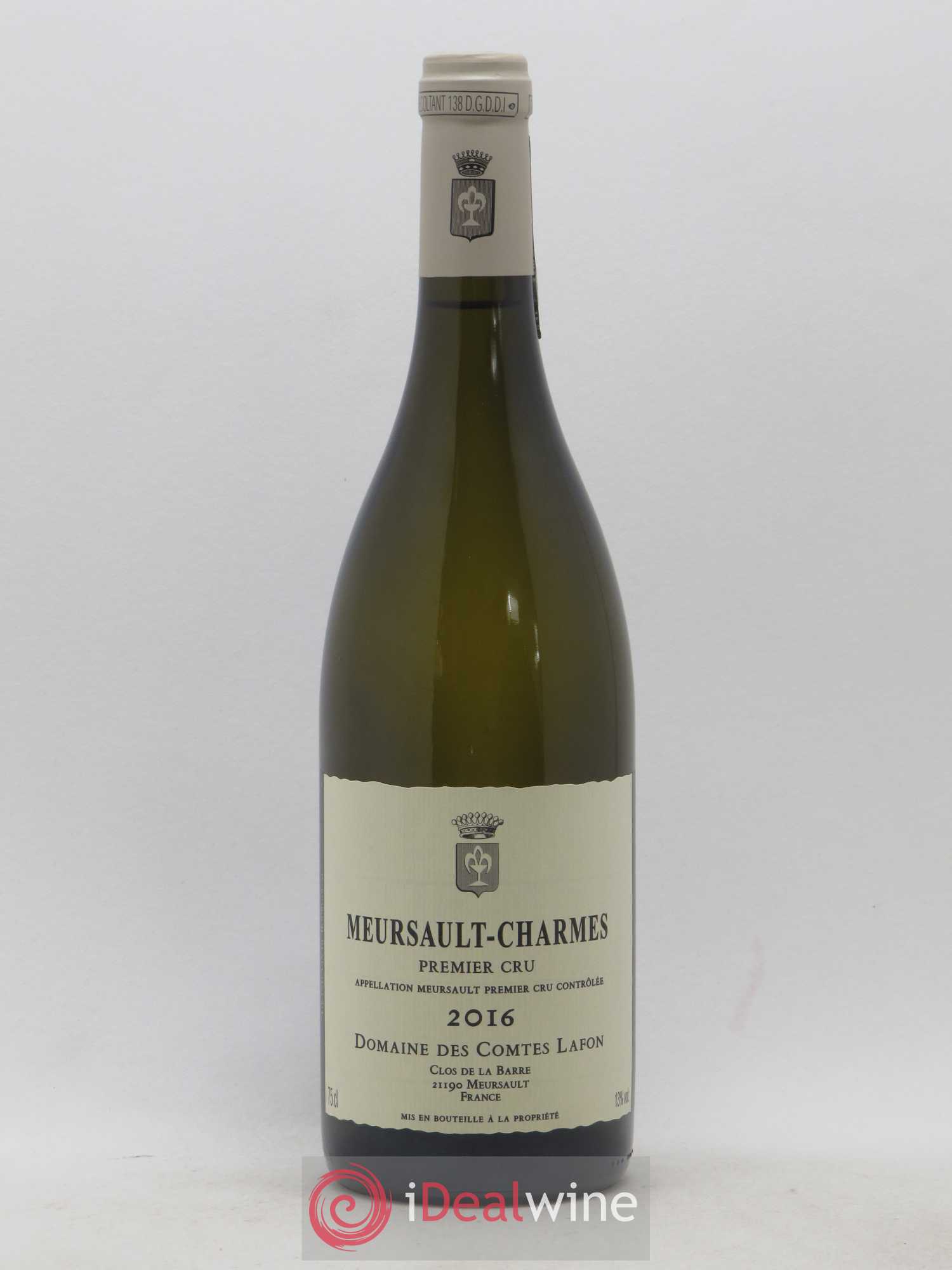 Meursault 1er Cru Charmes Comtes Lafon (Domaine des) 2016 - Lot de 1 bouteille - 0