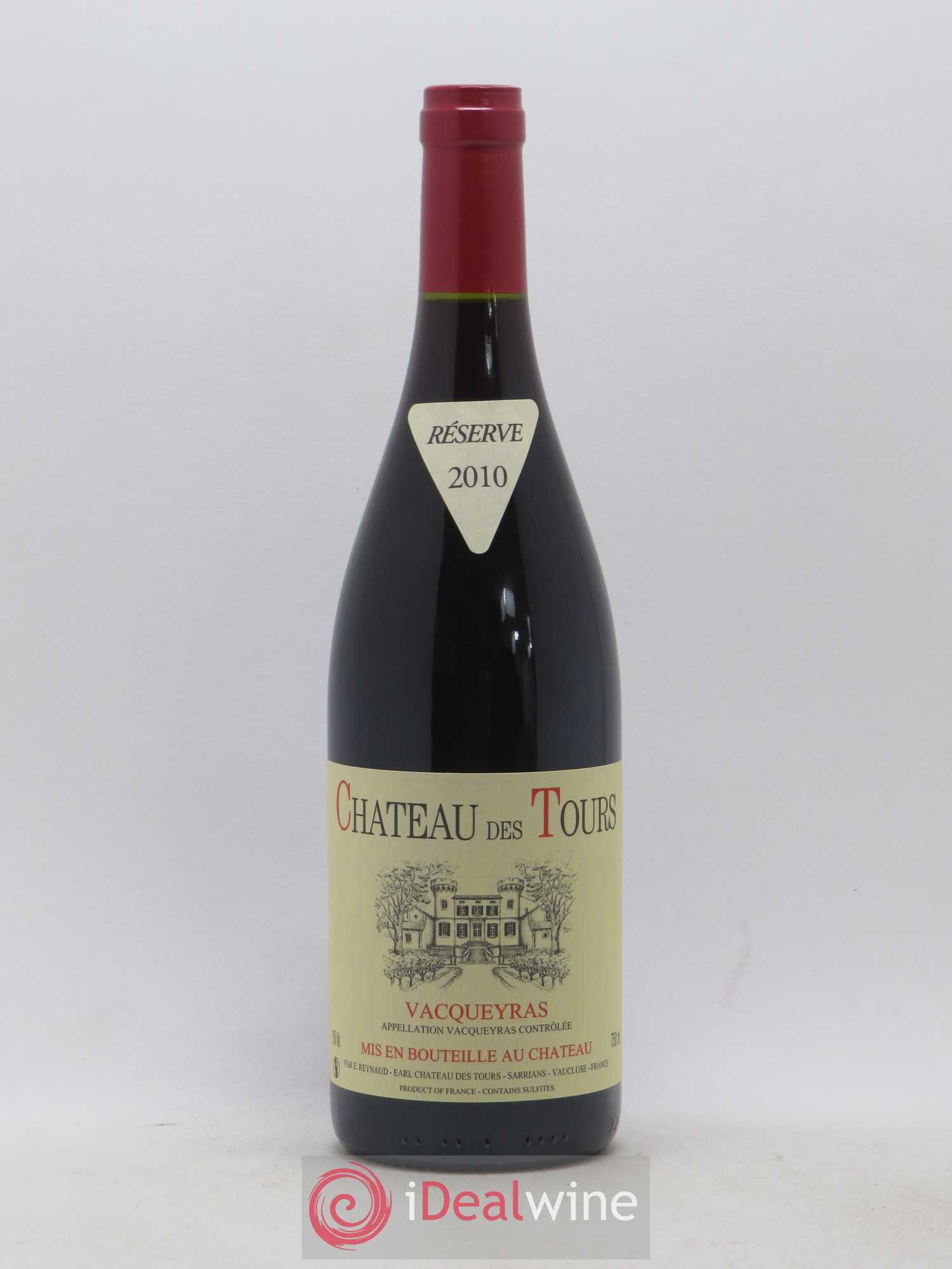 Vacqueyras Château des Tours Emmanuel Reynaud 2010 - Lot de 1 bouteille - 0