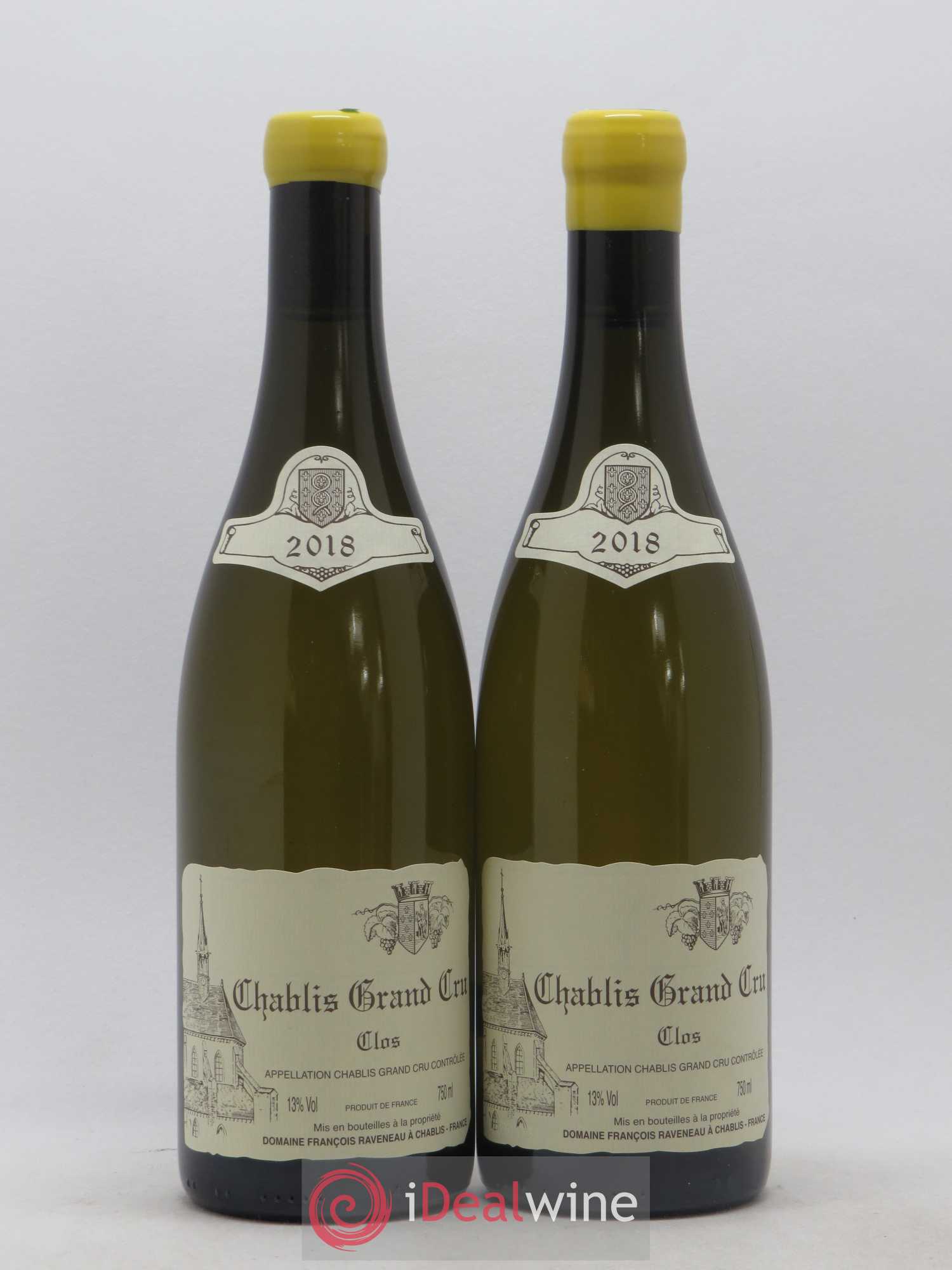 Chablis Grand Cru Clos Raveneau (Domaine) 2018 - Lot de 2 bouteilles - 0