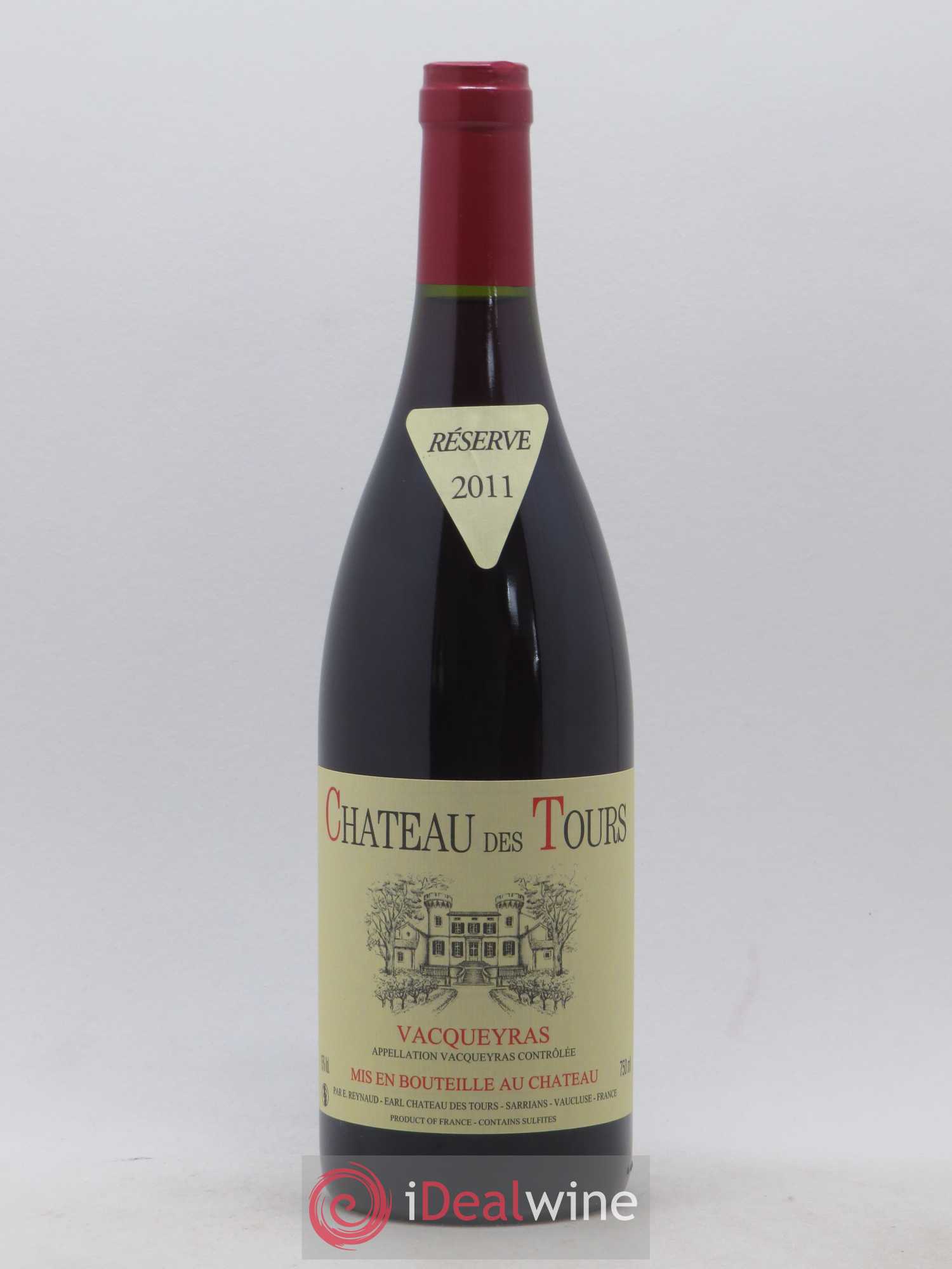 Vacqueyras Château des Tours Emmanuel Reynaud 2011 - Lot de 1 bouteille - 0