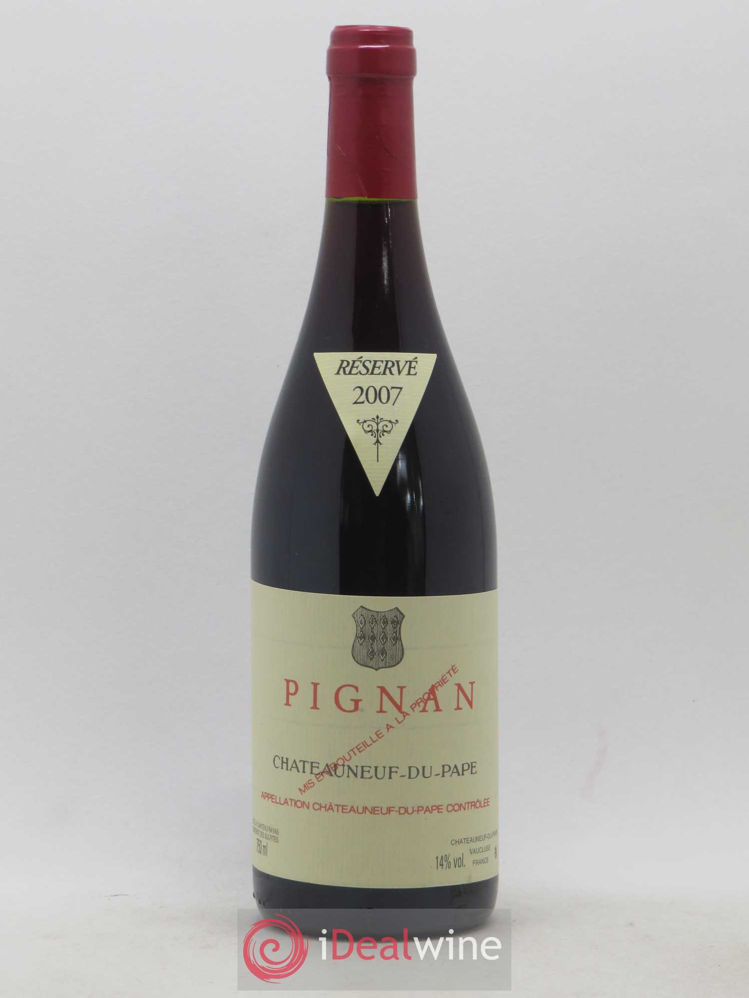 Châteauneuf-du-Pape Pignan Emmanuel Reynaud 2007 - Lot de 1 bouteille - 0