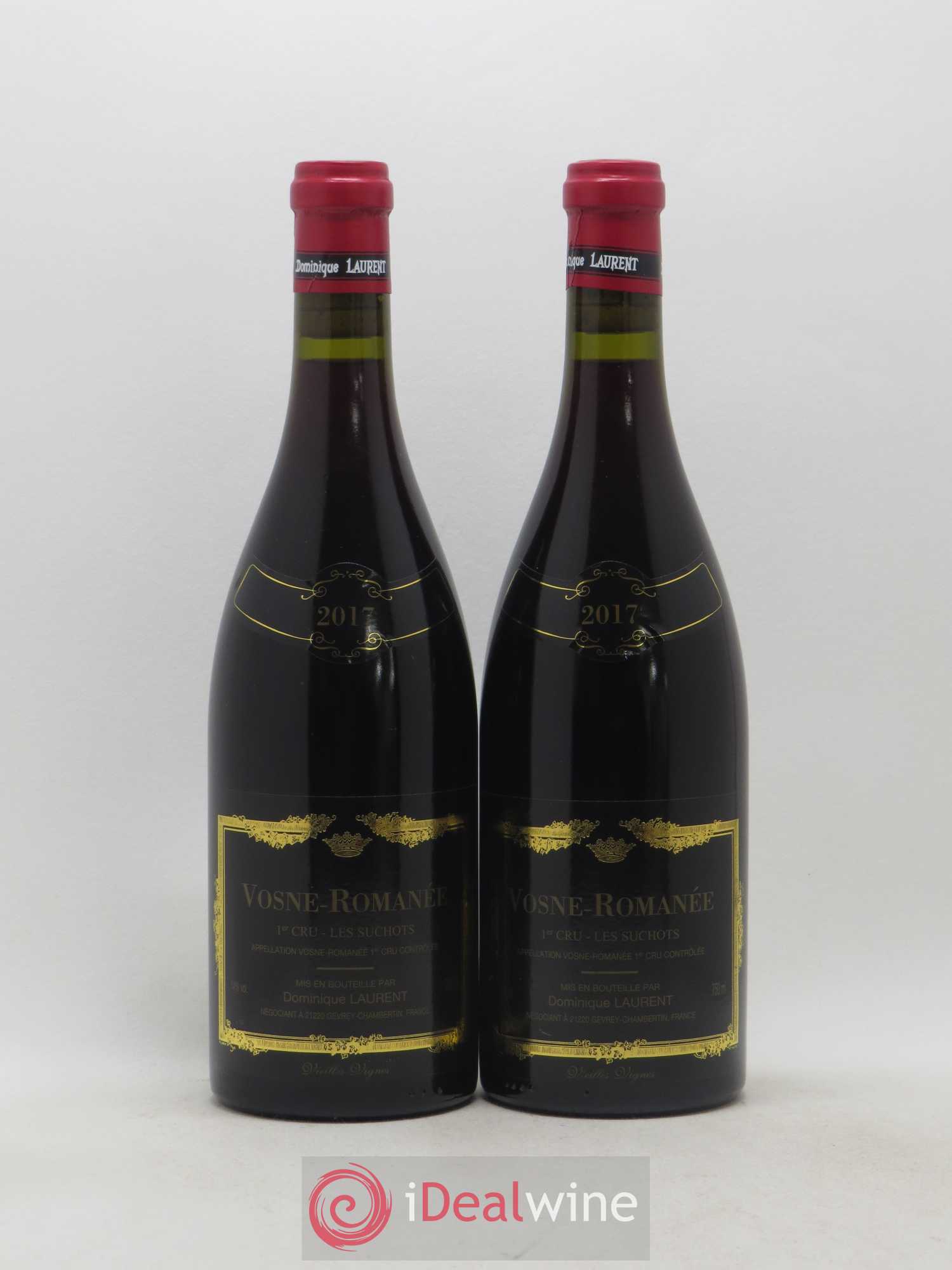 Vosne-Romanée 1er Cru Les Suchots Vieilles Vignes Dominique Laurent 2017 - Lot de 2 bouteilles - 0