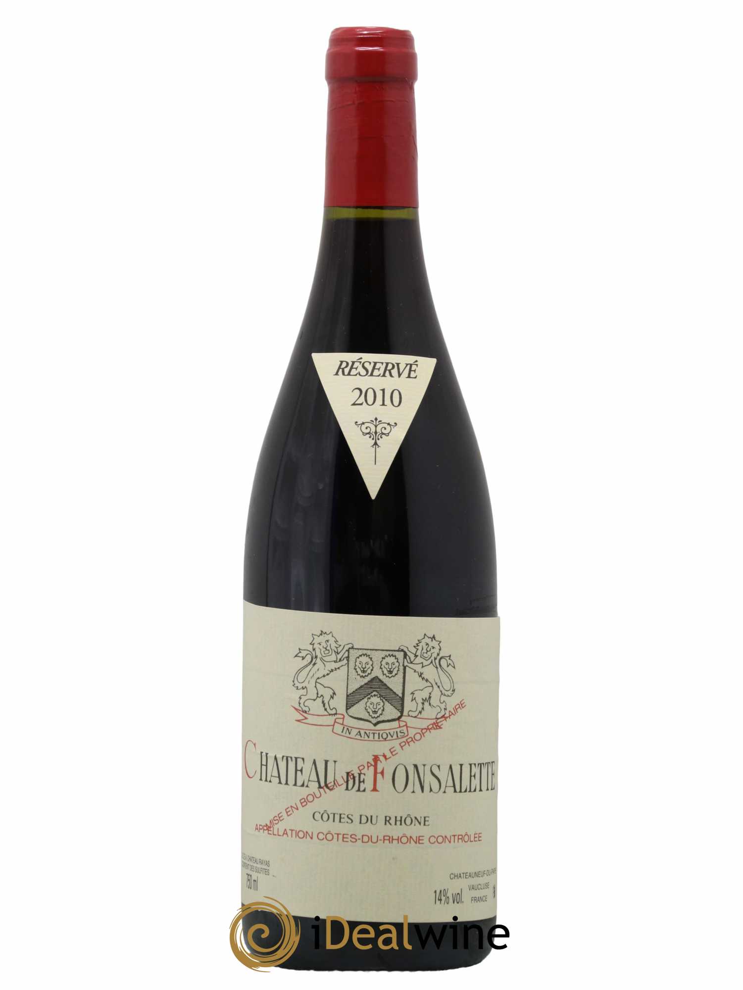 Côtes-du-Rhône Château de Fonsalette Emmanuel Reynaud 2010 - Lot de 1 bouteille - 0