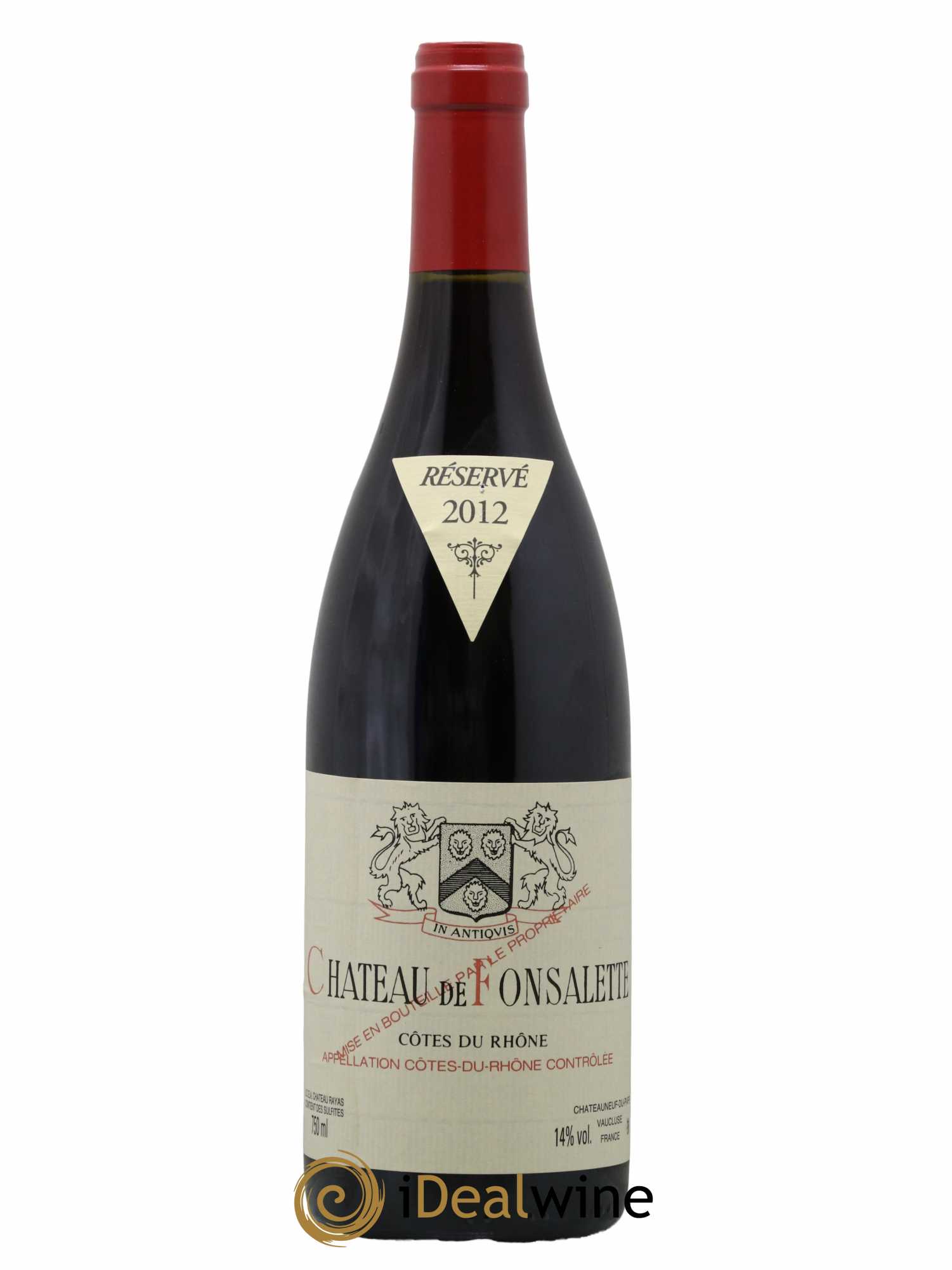 Côtes-du-Rhône Château de Fonsalette Emmanuel Reynaud 2012 - Lot de 1 bouteille - 0