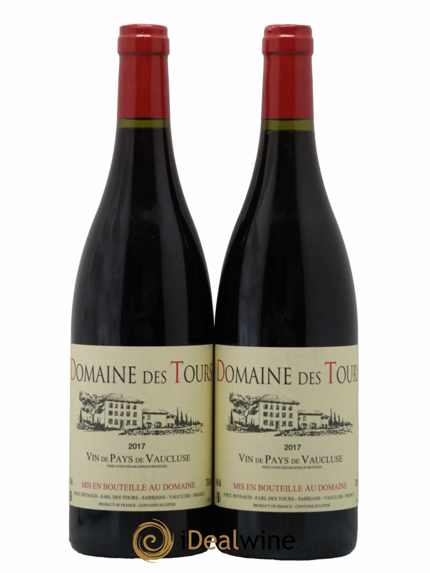 Vaucluse (Vin de Pays de Vaucluse) Domaine des Tours Emmanuel Reynaud 2017 - Lot de 2 bouteilles - 0