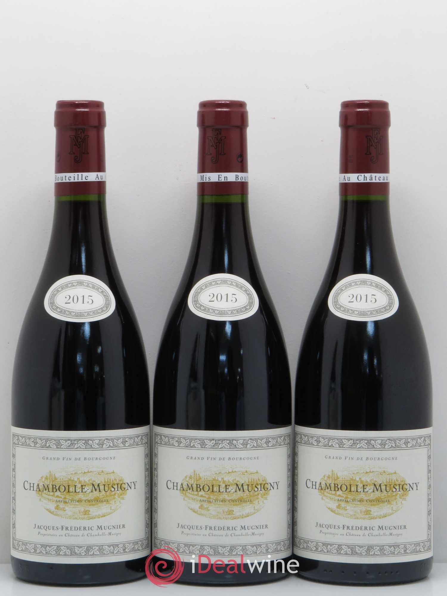 Chambolle-Musigny Jacques-Frédéric Mugnier 2015 - Lot de 3 bouteilles - 0