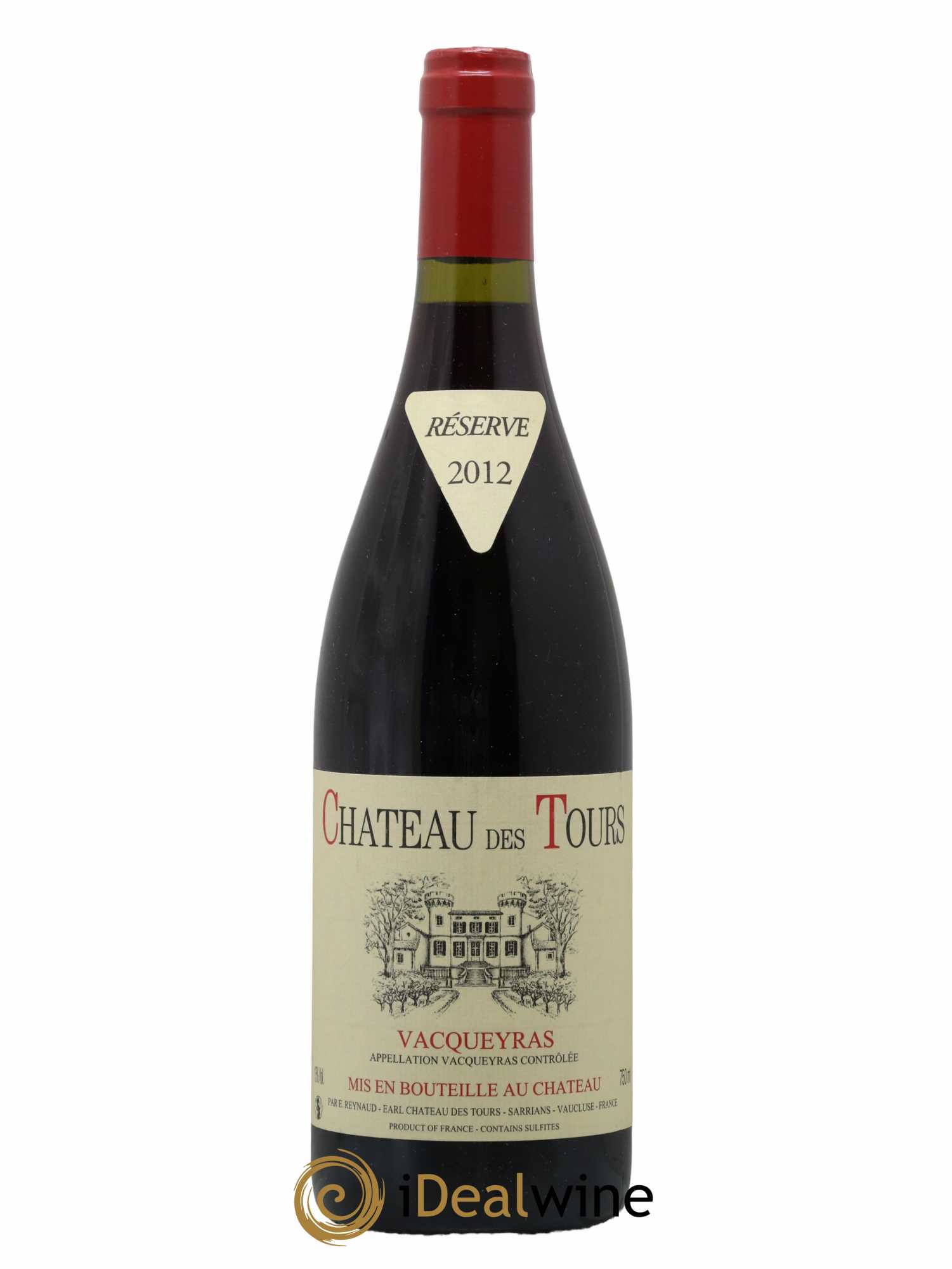 Vacqueyras Château des Tours Emmanuel Reynaud 2012 - Lot de 1 bouteille - 0