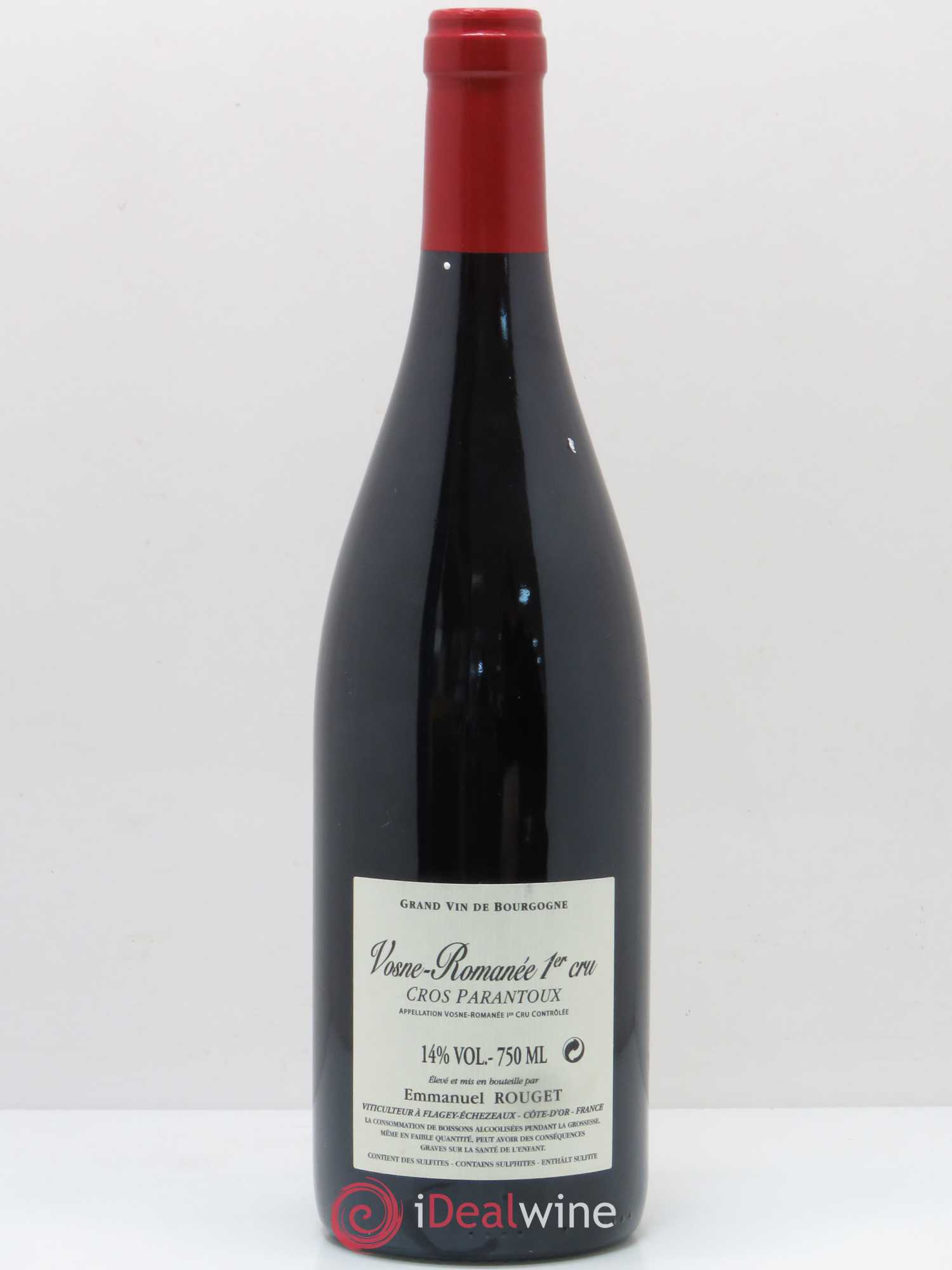 Vosne-Romanée 1er Cru Cros Parantoux Emmanuel Rouget 2010 - Lot de 1 bouteille - 1