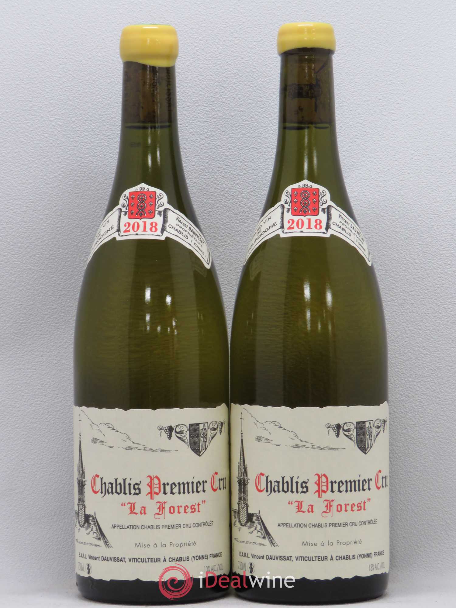Chablis 1er Cru La Forest Vincent Dauvissat (Domaine) 2018 - Lot de 2 bouteilles - 0