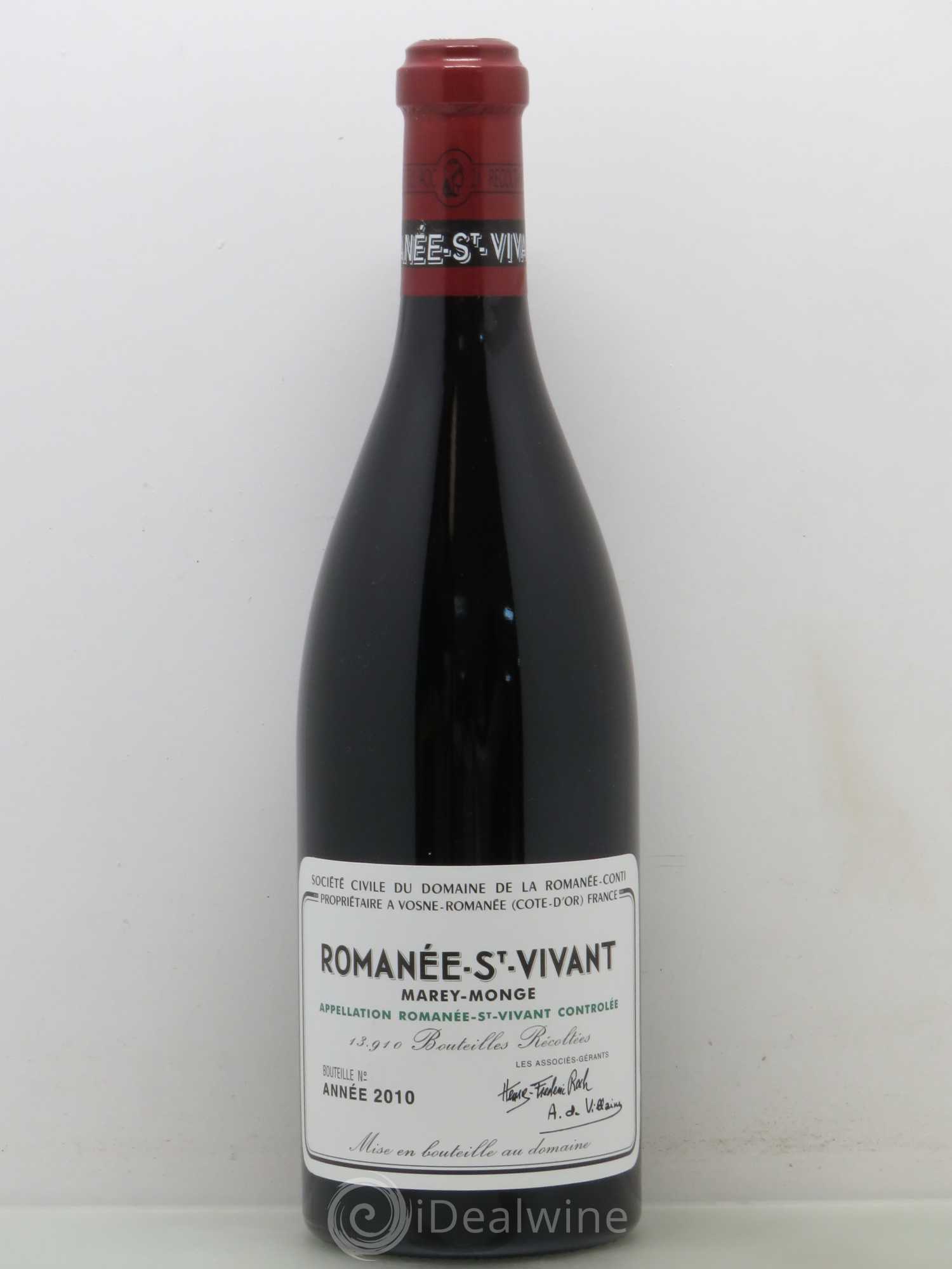 Romanée-Saint-Vivant Grand Cru Domaine de la Romanée-Conti 2010 - Lot de 1 bouteille - 0