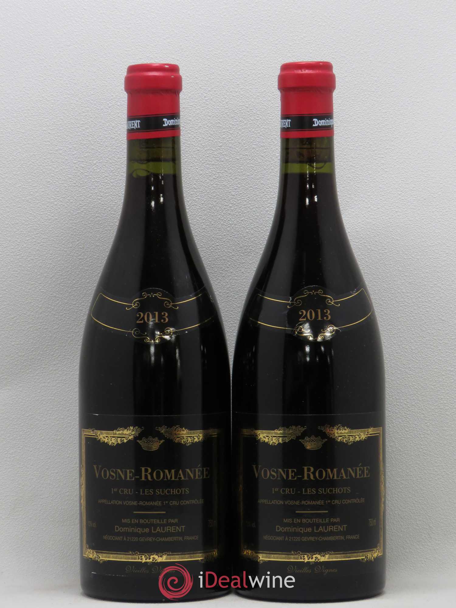 Vosne-Romanée 1er Cru Les Suchots Vieilles Vignes Dominique Laurent 2013 - Lot de 2 bouteilles - 0