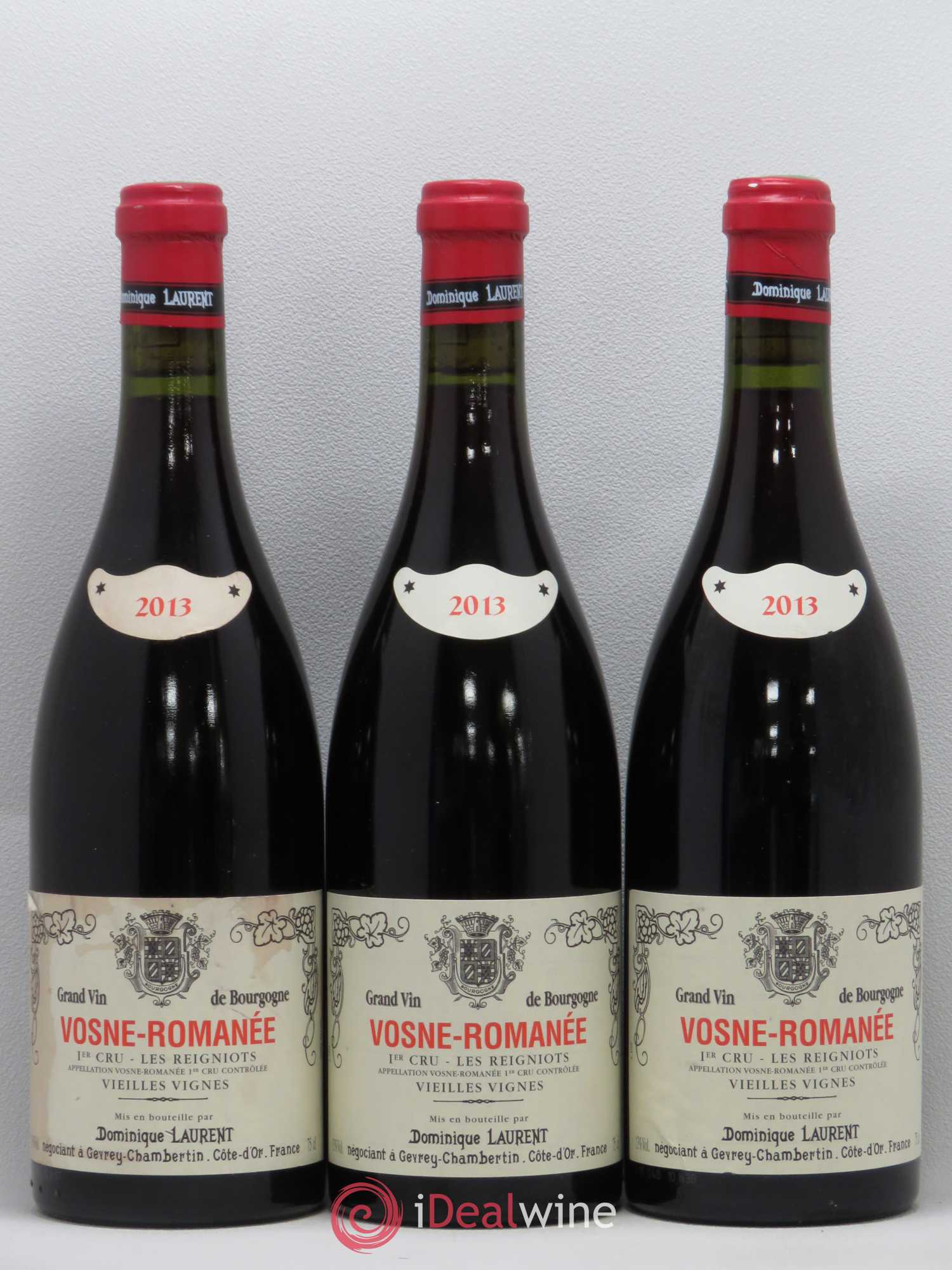 Vosne-Romanée 1er Cru Aux Reignots Vielles Vignes Dominique Laurent 1er cru 2013 - Lot de 3 bouteilles - 0