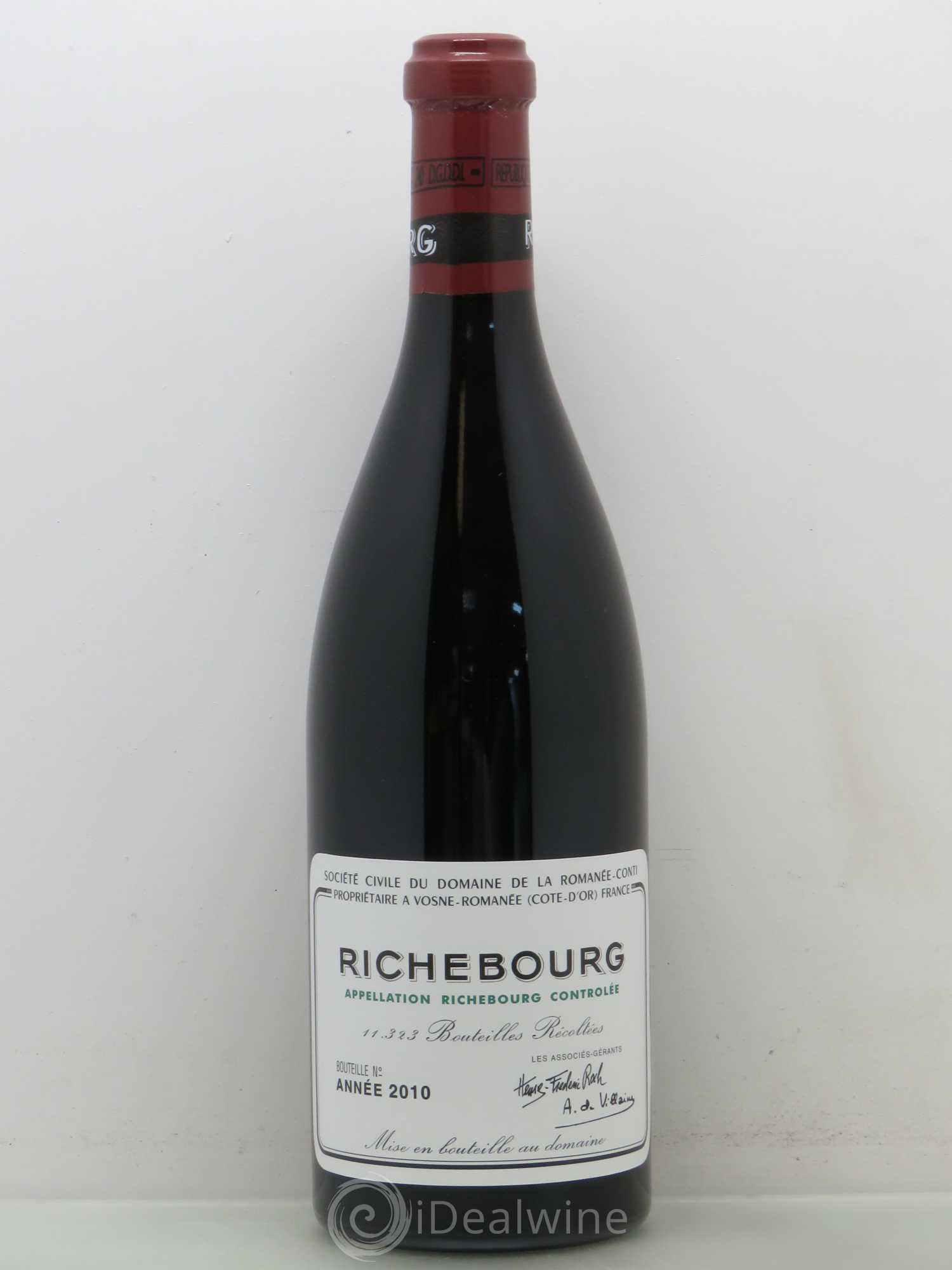 Richebourg Grand Cru Domaine de la Romanée-Conti 2010 - Lot de 1 bouteille - 0