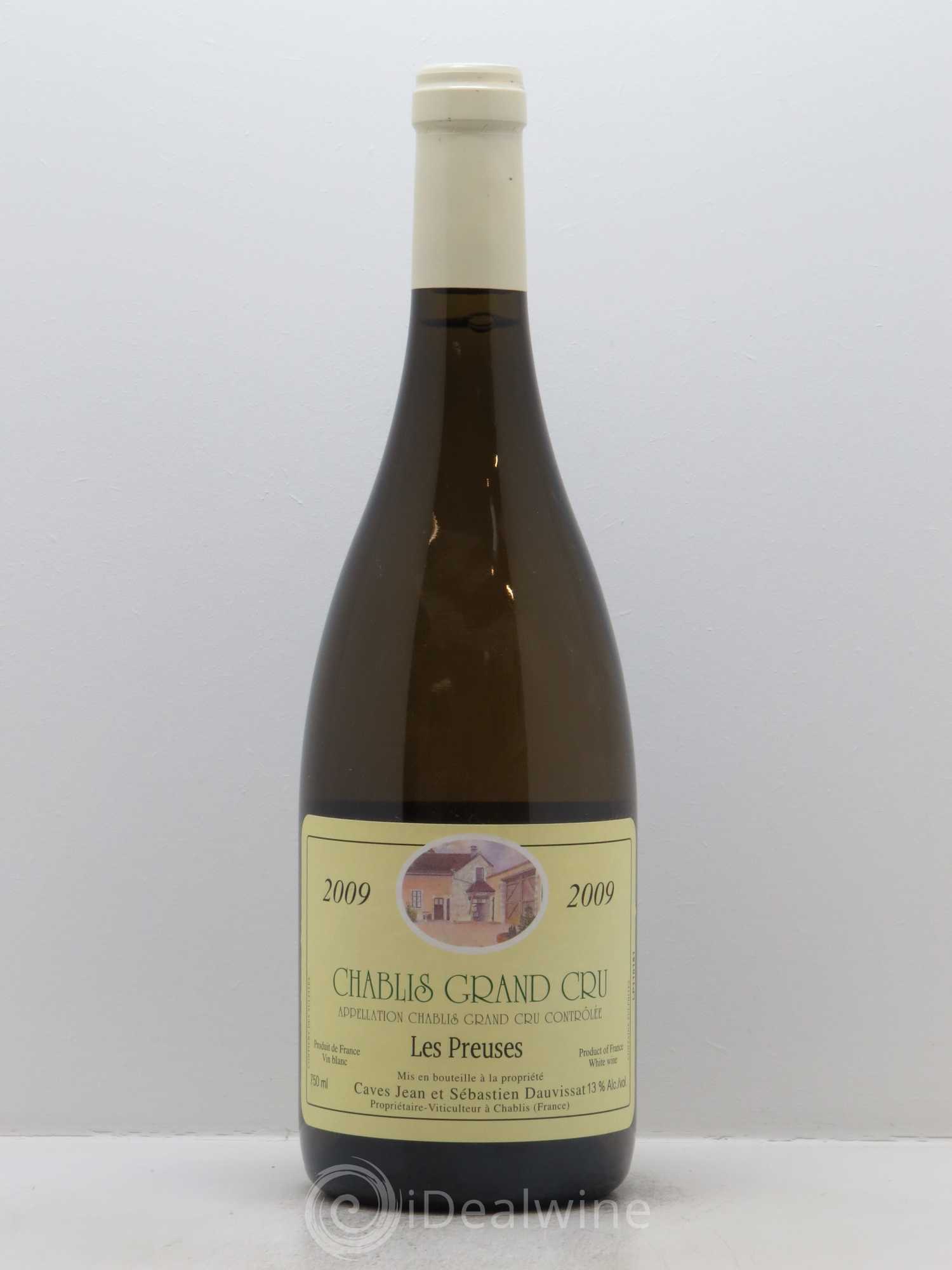 Chablis Grand Cru Les Preuses Jean & Sébastien Dauvissat 2009 - Lot de 1 bouteille - 0